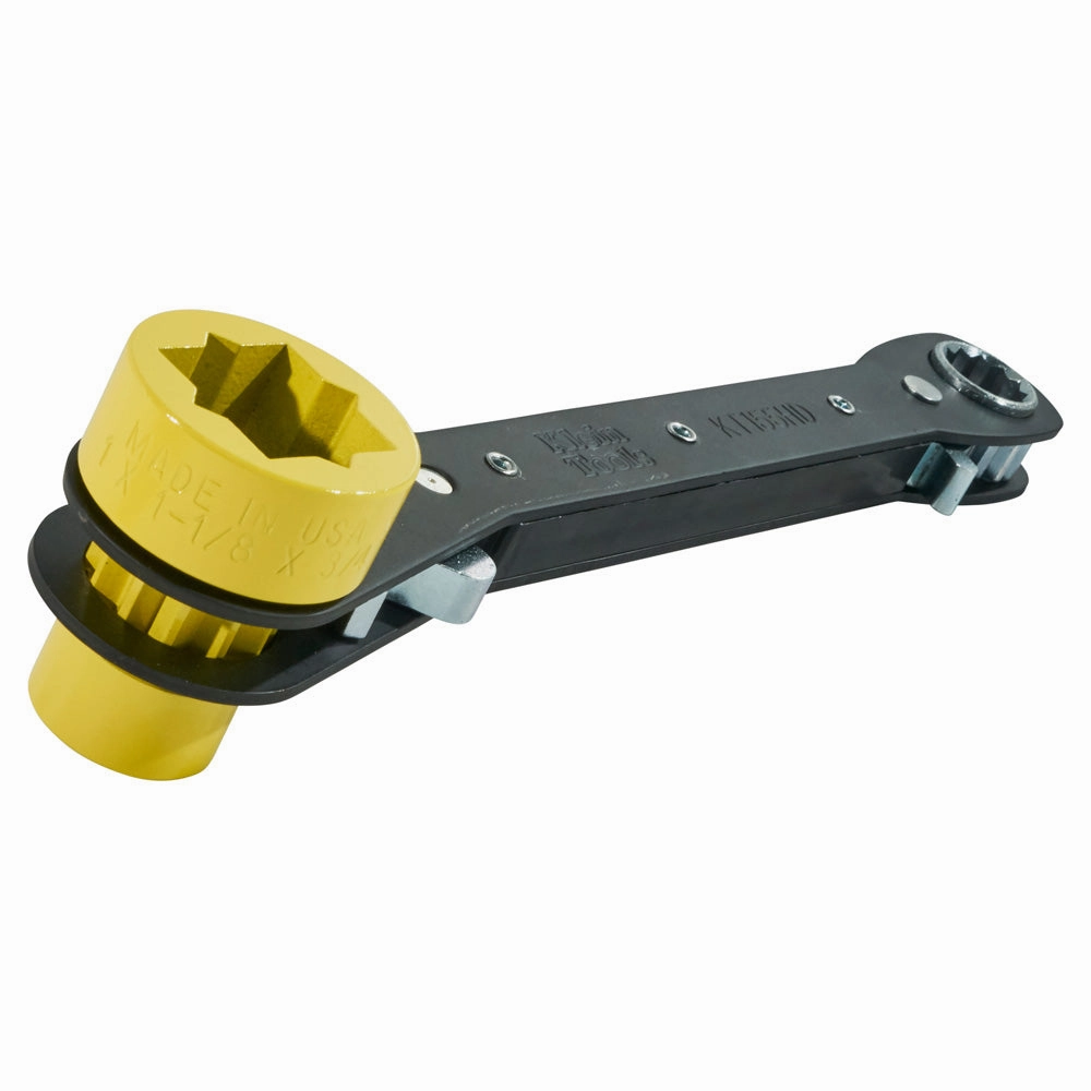 Klein Tools KT155HD Lineman's Ratcheting 5-in-1 Wrench, Heavy Duty