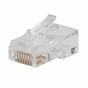 Klein Tools VDV826-729 Pass-Thru Modular Data Plugs CAT6, 10-Pack