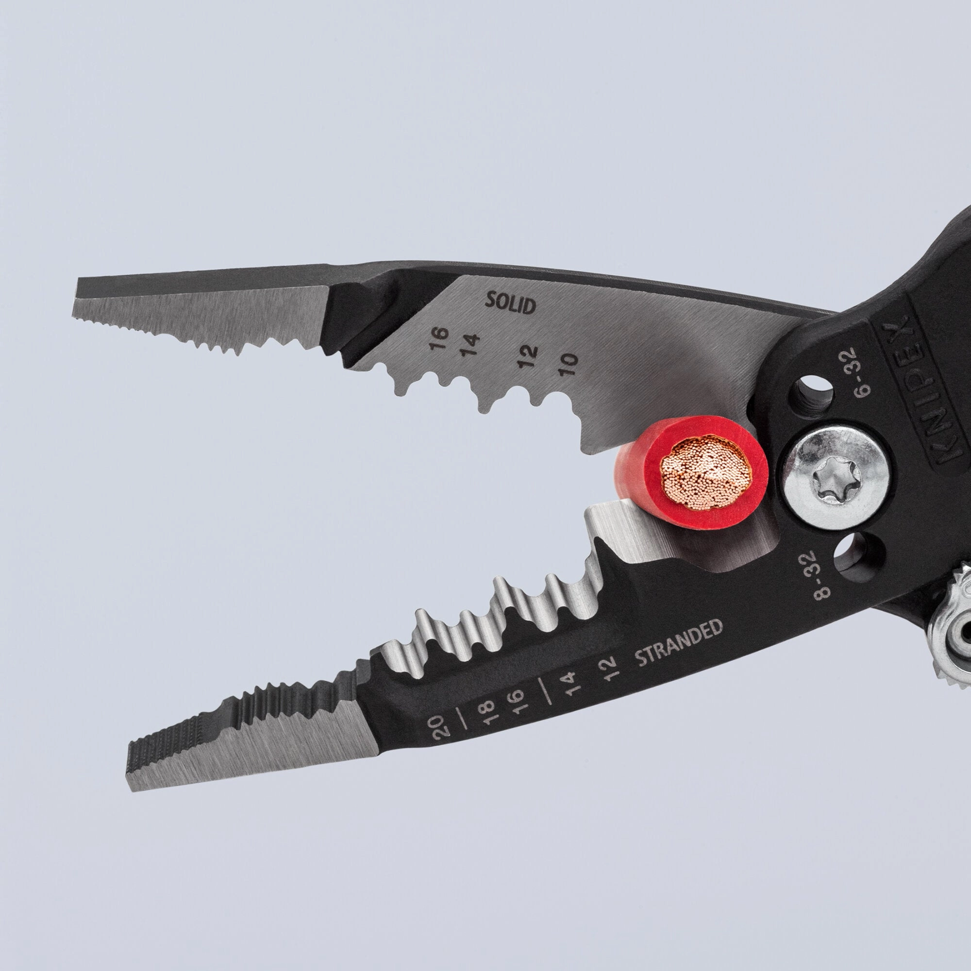 Knipex 13 71 8 SBA 8" Forged Wire Stripper 20-10 AWG
