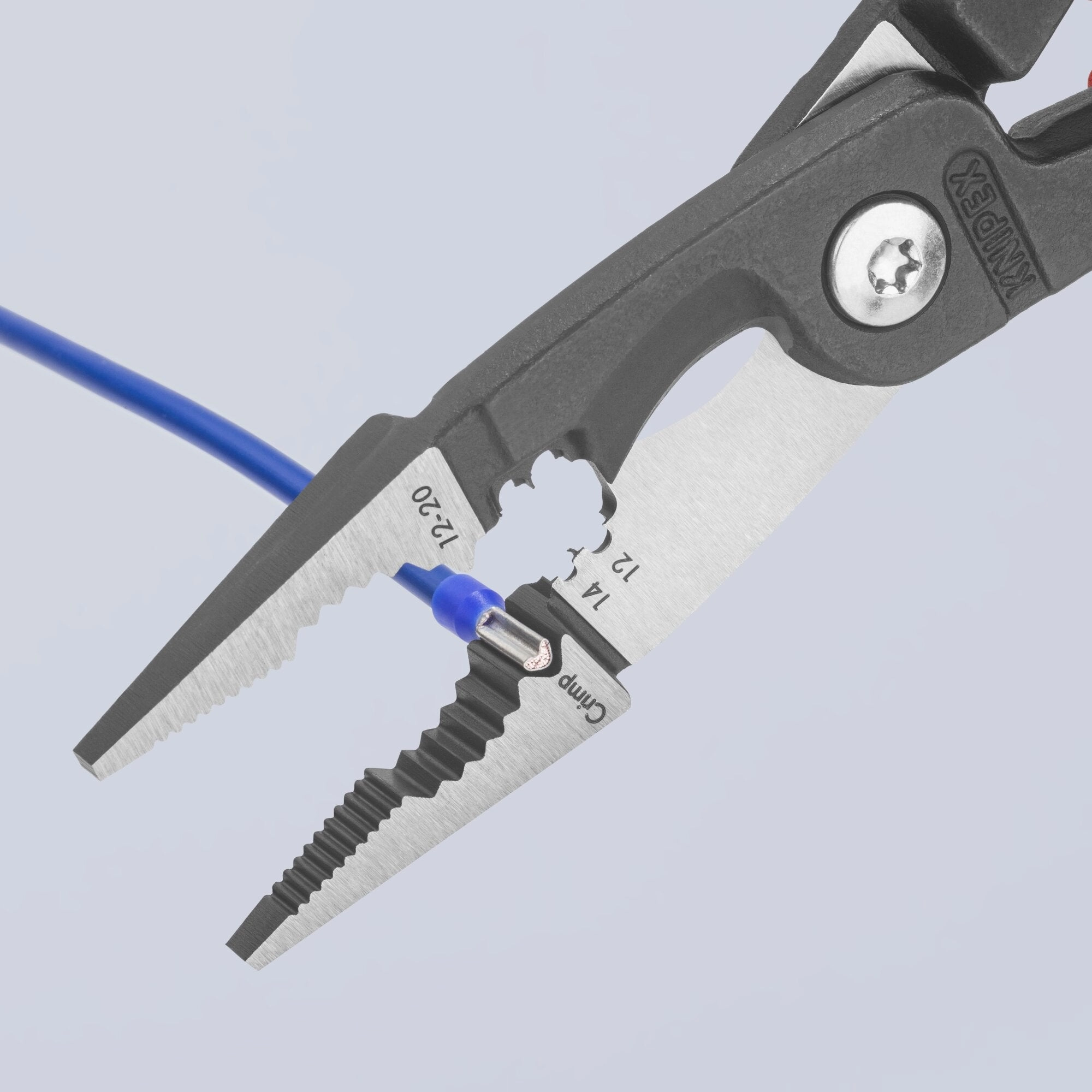 Knipex 13 82 8 SBA 8" 6-in-1 Electrical Installation Pliers 12 and 14 AWG