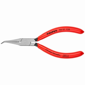 Knipex 32 31 135 5 1/4" Long Nose Relay Adjusting 40 Angled Pliers-Flat Tips
