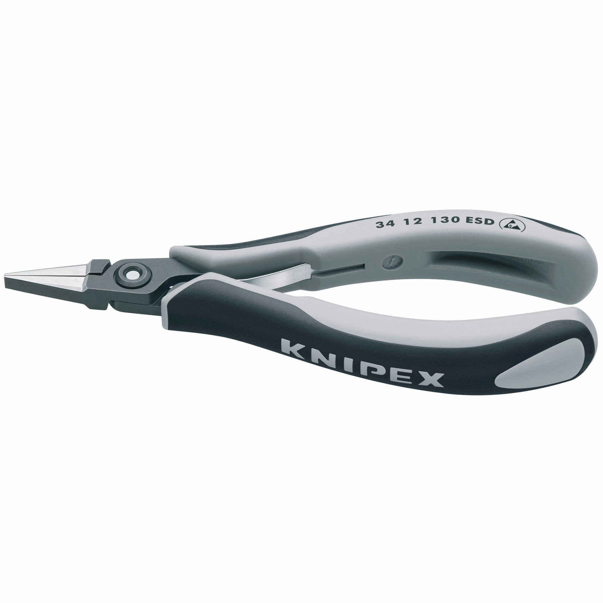Knipex 34 12 130 ESD 5 1/4" Electronics Pliers-Flat Tips, ESD Handles