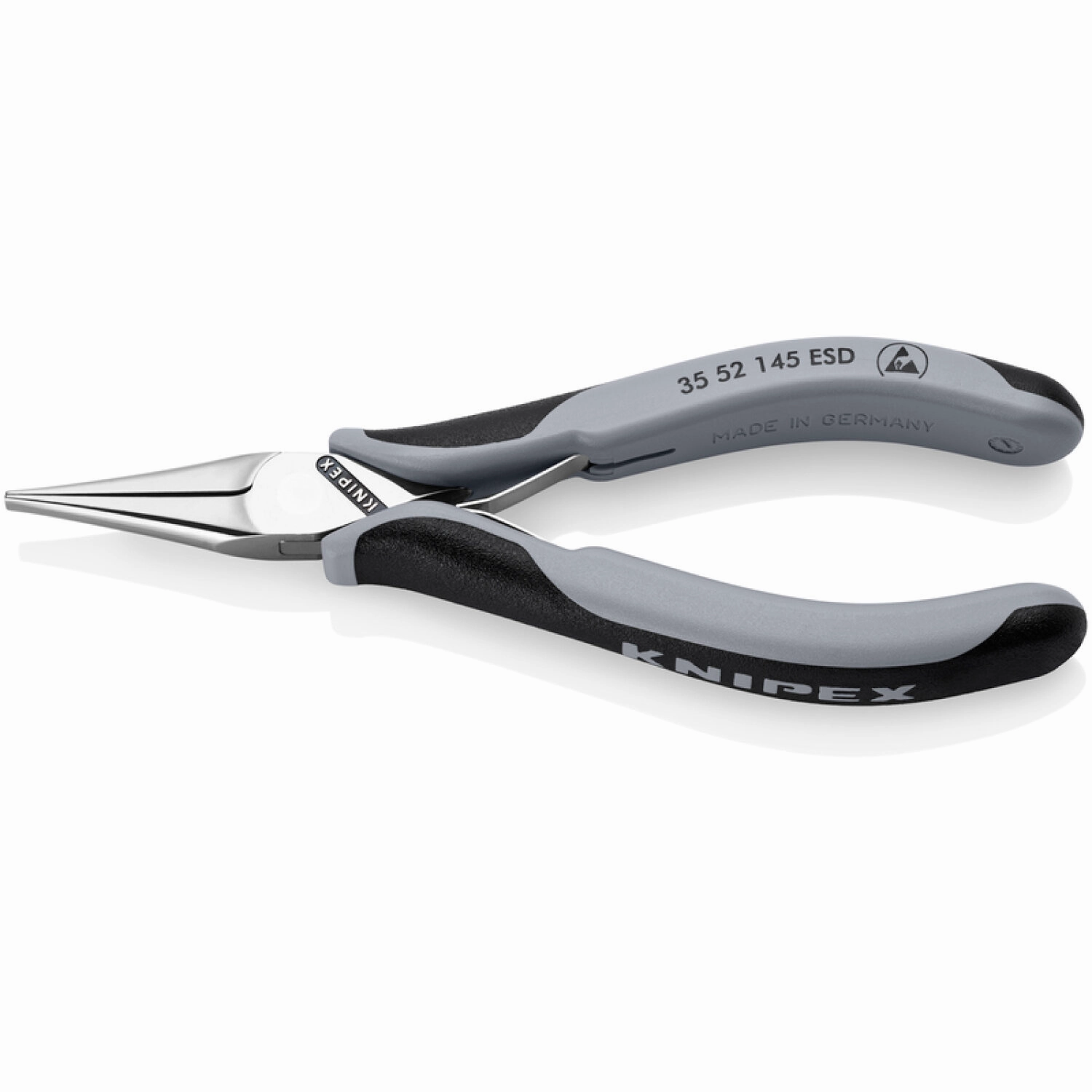 Knipex 35 52 145 ESD 5 3/4" Electronics Pliers-Flat Tips, ESD Handles