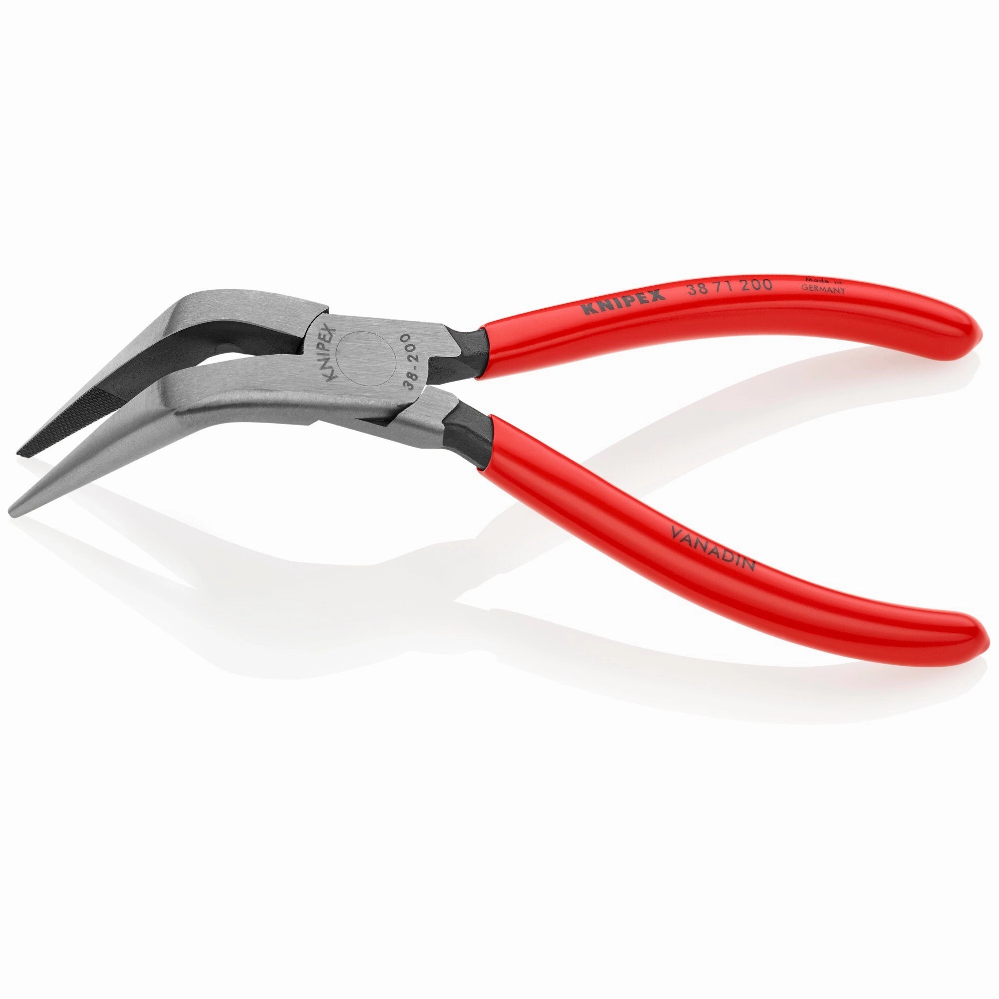 Knipex 38 71 200 8" Long Nose 70 Angled Pliers without Cutter