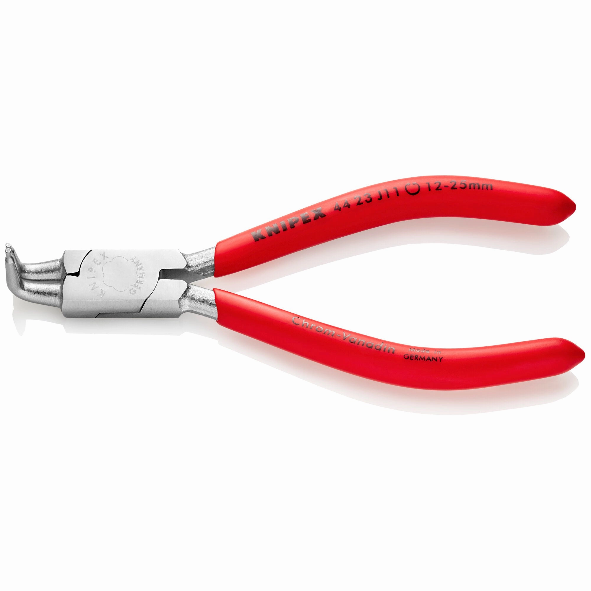 Knipex 44 23 J11 5" Internal 90 Angled Snap Ring Pliers-Forged Tips