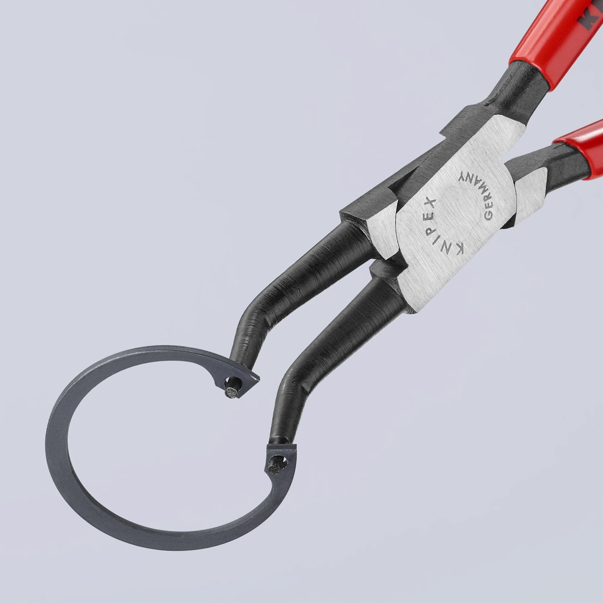 Knipex 44 31 J32 9" Internal 45 Angled Snap Ring Pliers-Forged Tips