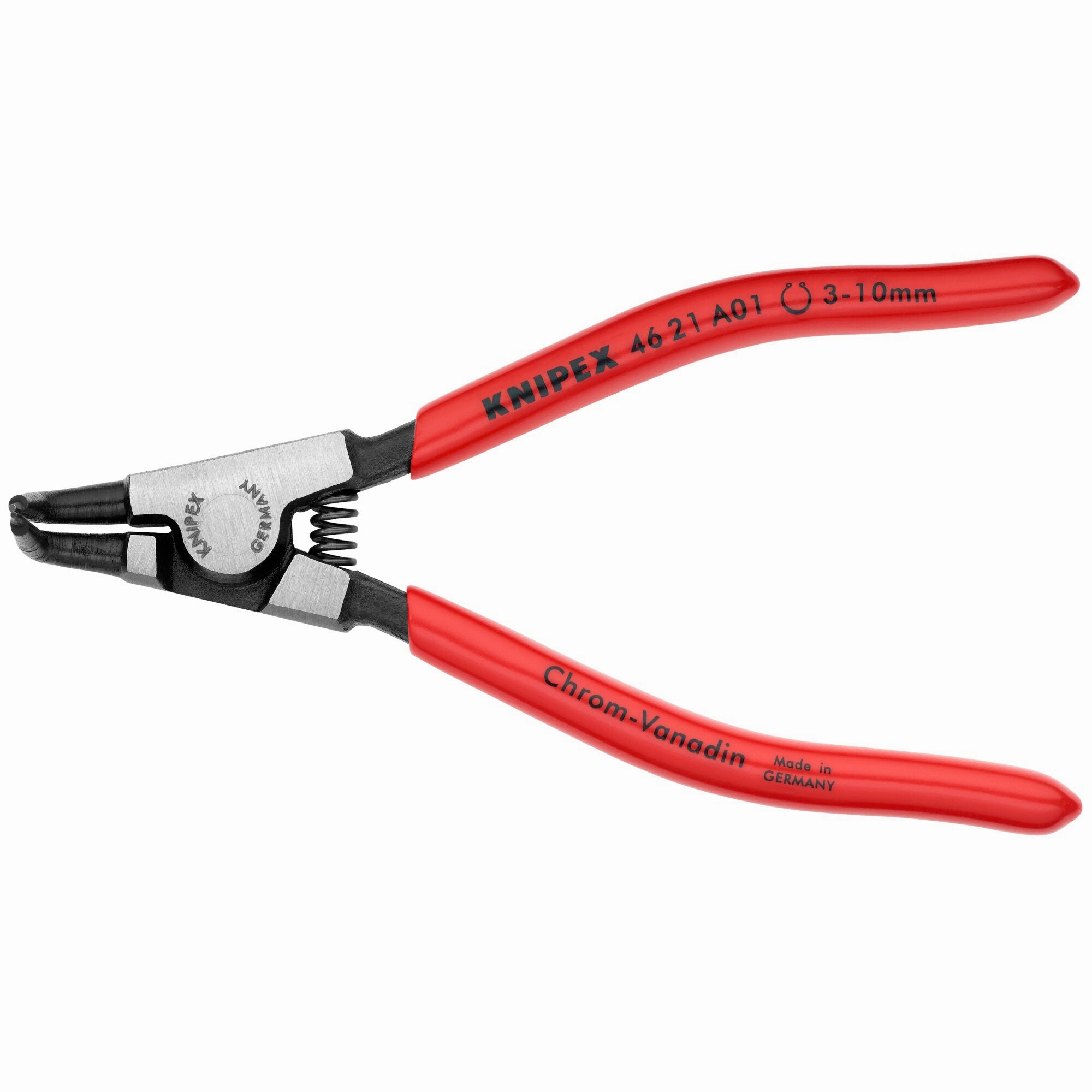 Knipex 46 21 A01 5" External 90 Angled Snap Ring Pliers-Forged Tips