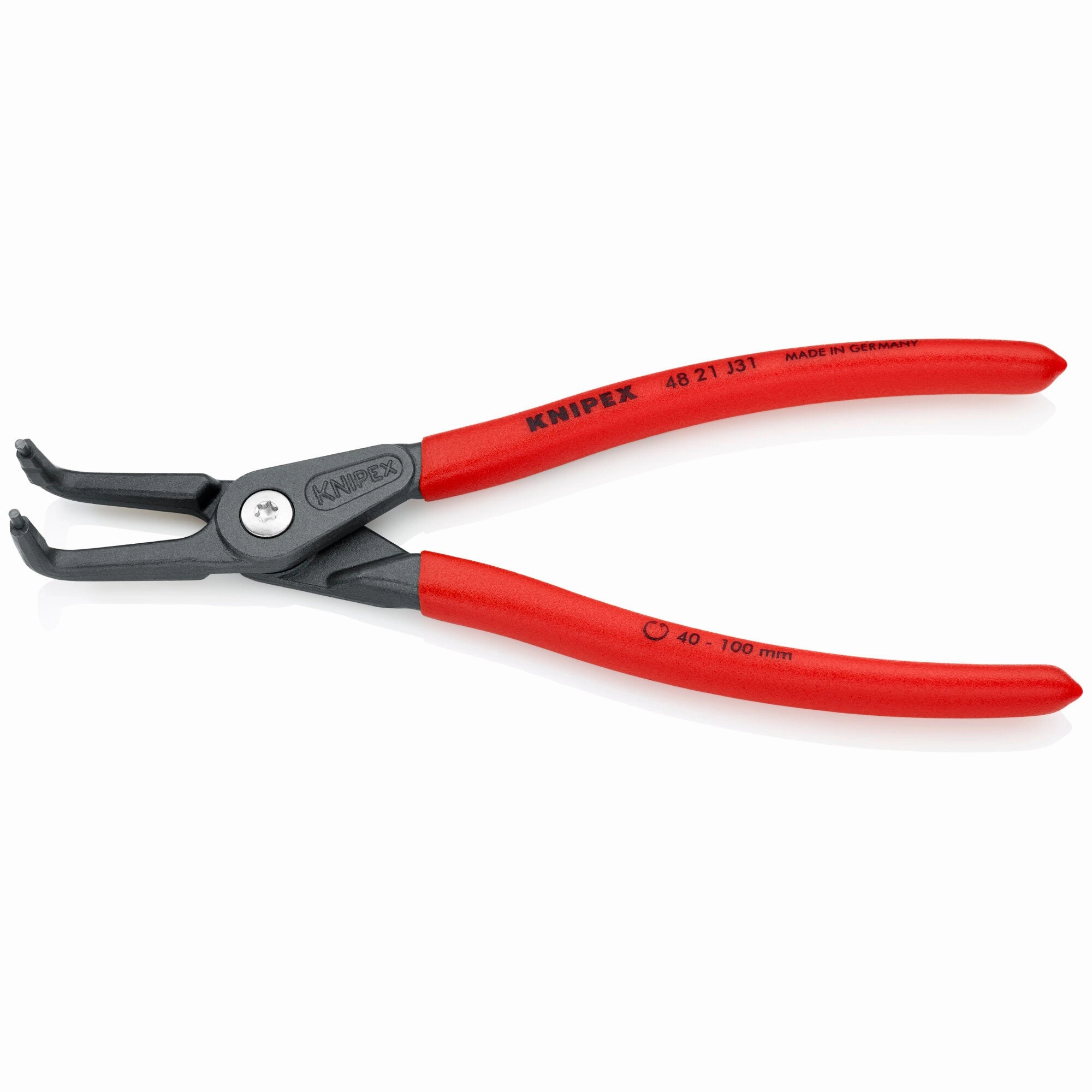Knipex 48 21 J31 8 1/4" Internal 90 Angled Precision Snap Ring Pliers