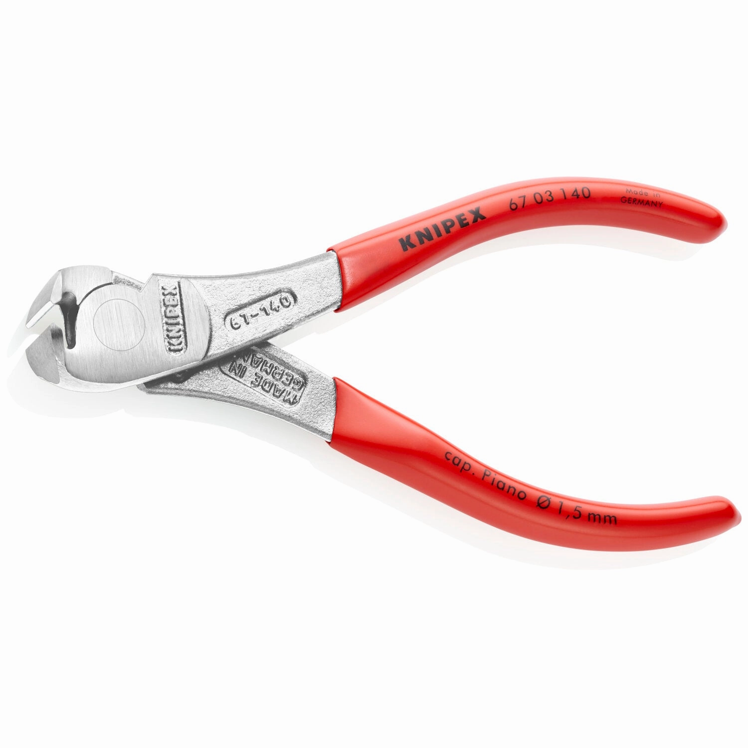 Knipex 67 03 140 5 1/2" High Leverage End Cutting Nippers