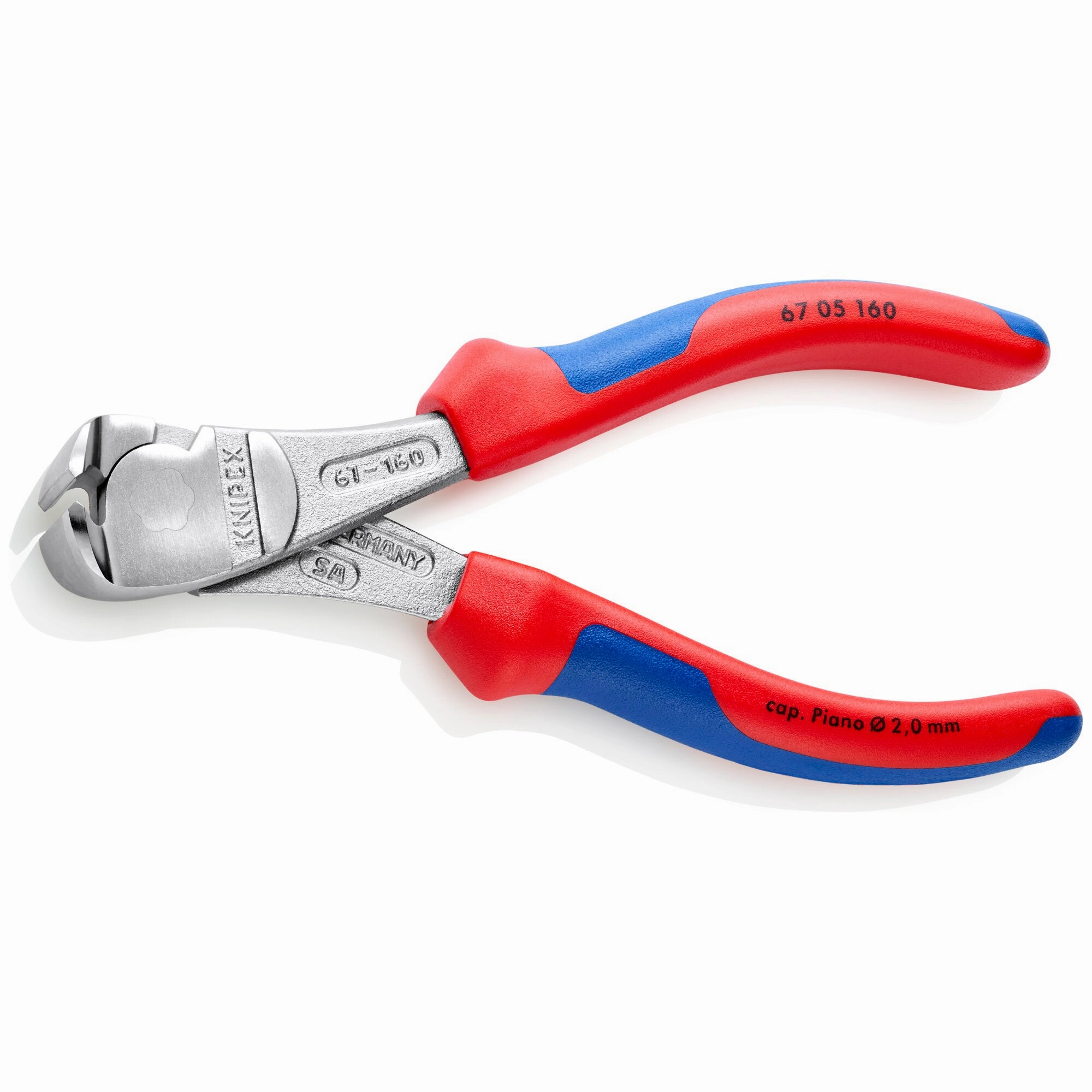 Knipex 67 05 160 6 1/4" High Leverage End Cutting Nippers