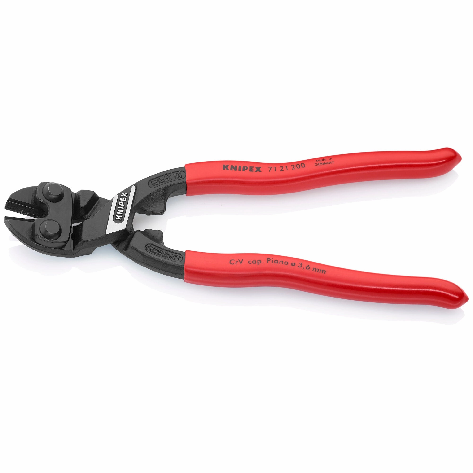 Knipex 71 21 200 8" CoBolt High Leverage 20 Angled Compact Bolt Cutters