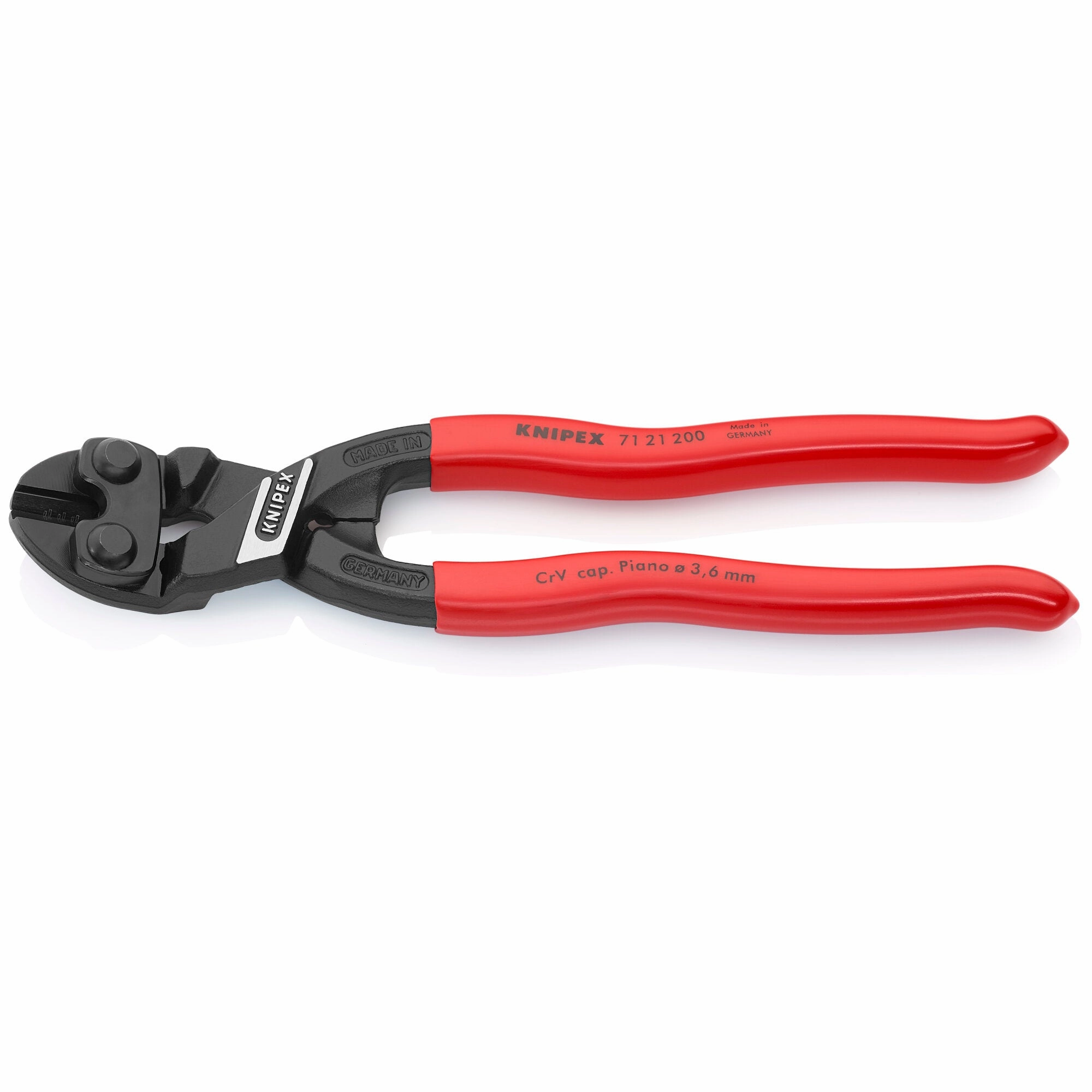 Knipex 71 21 200 8" CoBolt High Leverage 20 Angled Compact Bolt Cutters