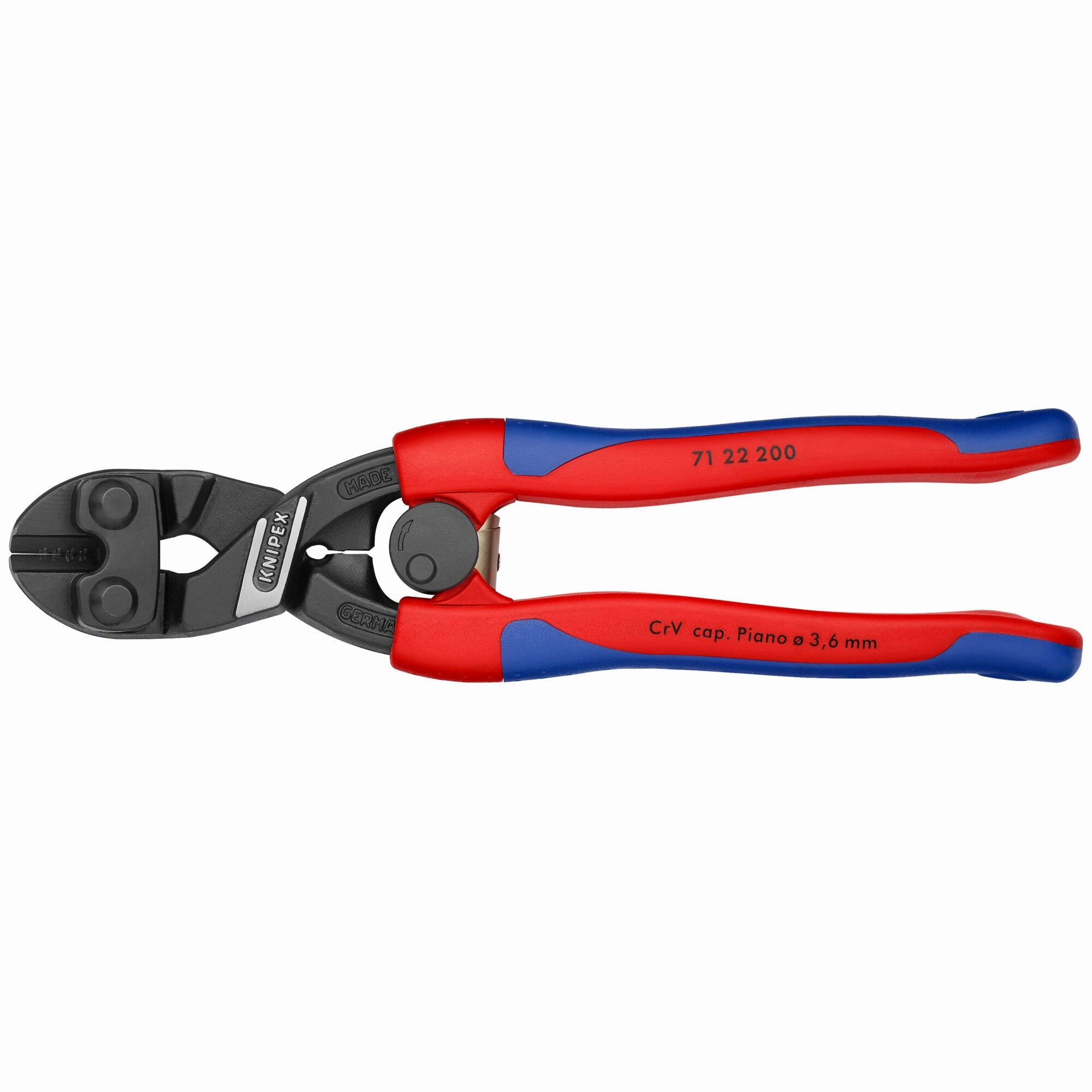 Knipex 71 22 200 8" CoBolt High Leverage 20 Angled Compact Bolt Cutters