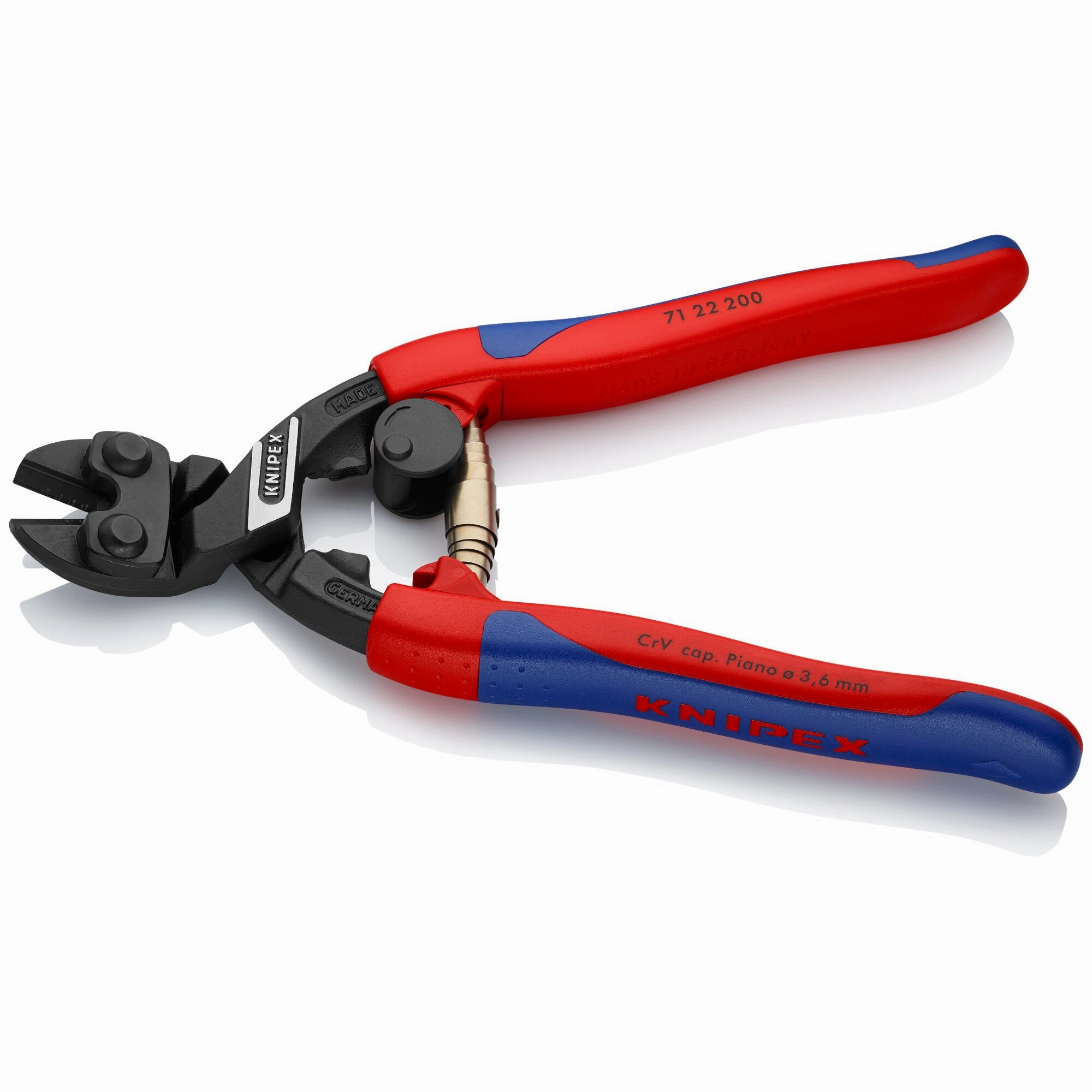 Knipex 71 22 200 SBA 8" CoBolt High Leverage 20 Angled Compact Bolt Cutters
