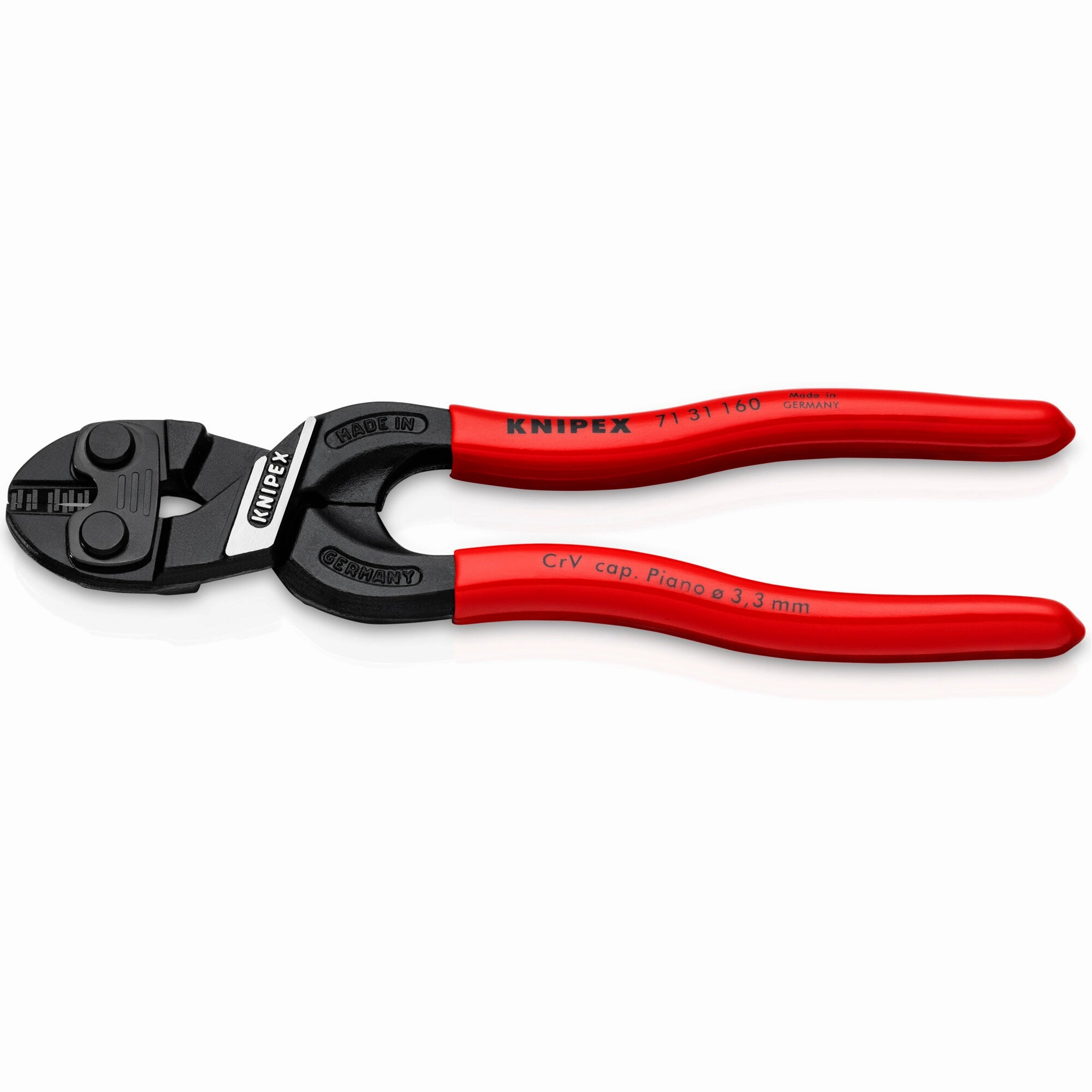 Knipex 71 31 160 SBA 6 1/4" CoBolt S Compact Bolt Cutters-Notched Blade