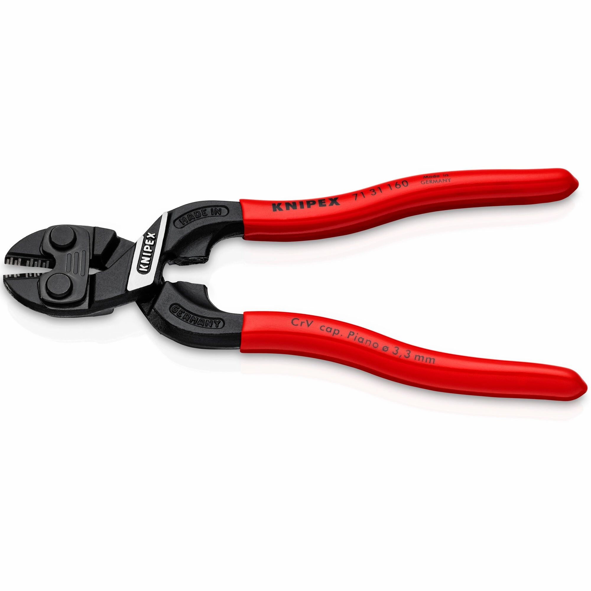 Knipex 71 31 160 SBA 6 1/4" CoBolt S Compact Bolt Cutters-Notched Blade