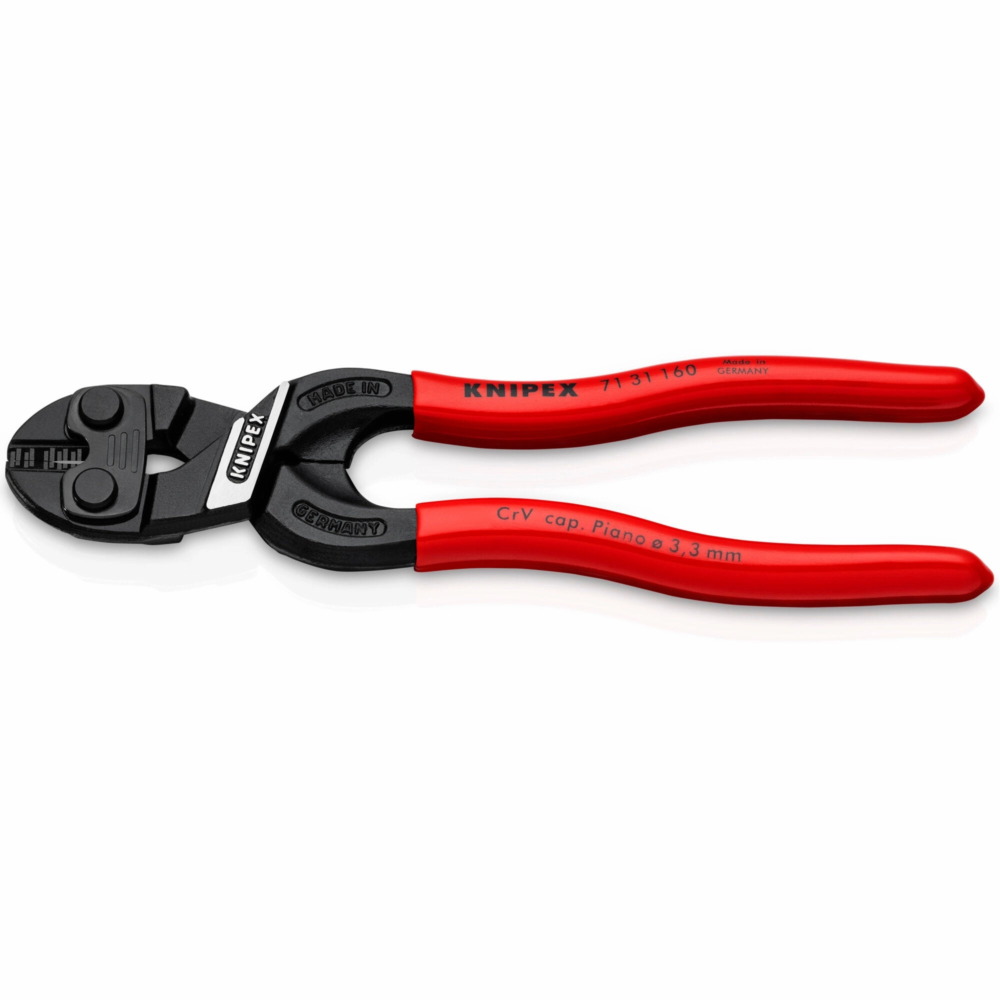 Knipex 71 31 160 SBA 6 1/4" CoBolt S Compact Bolt Cutters-Notched Blade