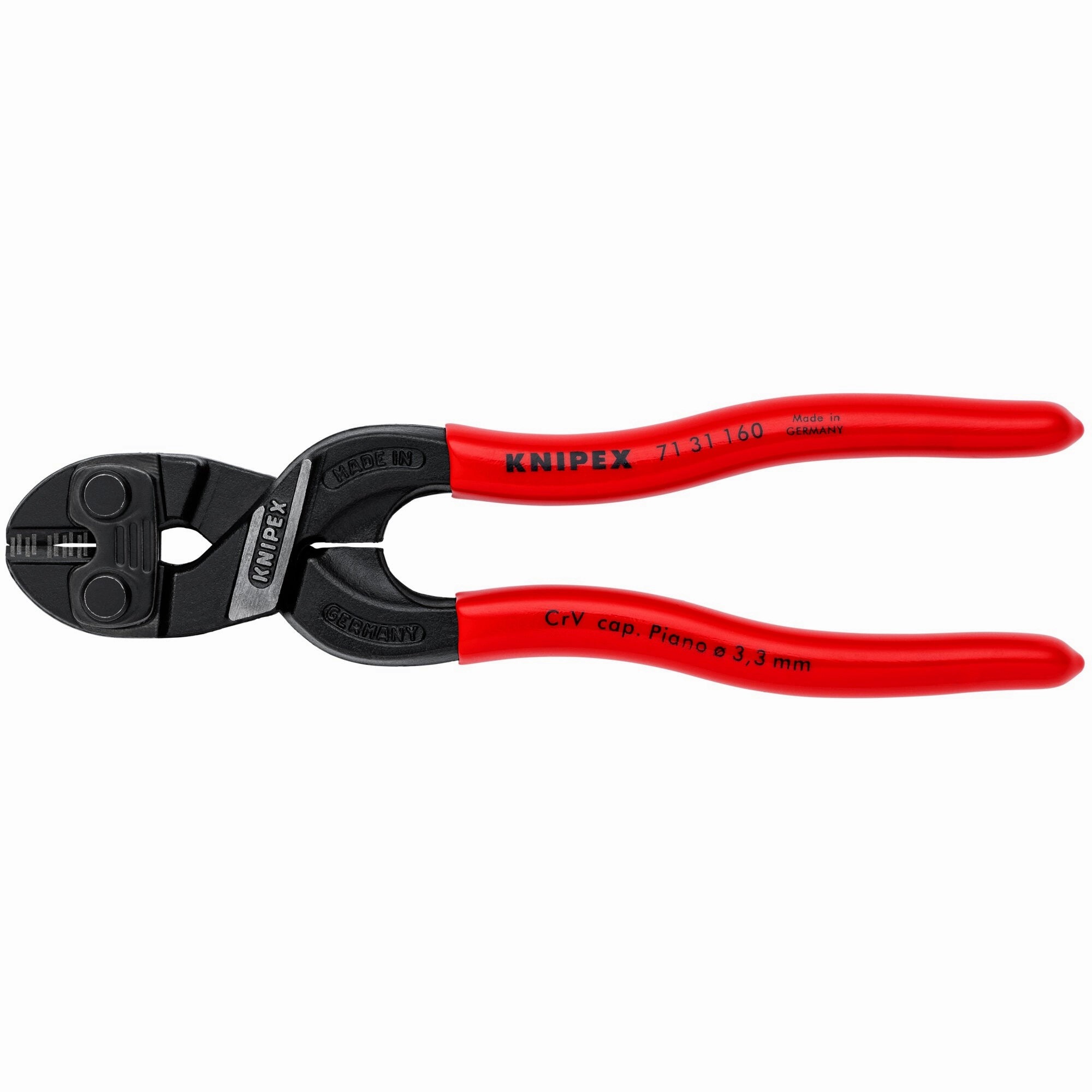 Knipex 71 31 160 SBA 6 1/4" CoBolt S Compact Bolt Cutters-Notched Blade