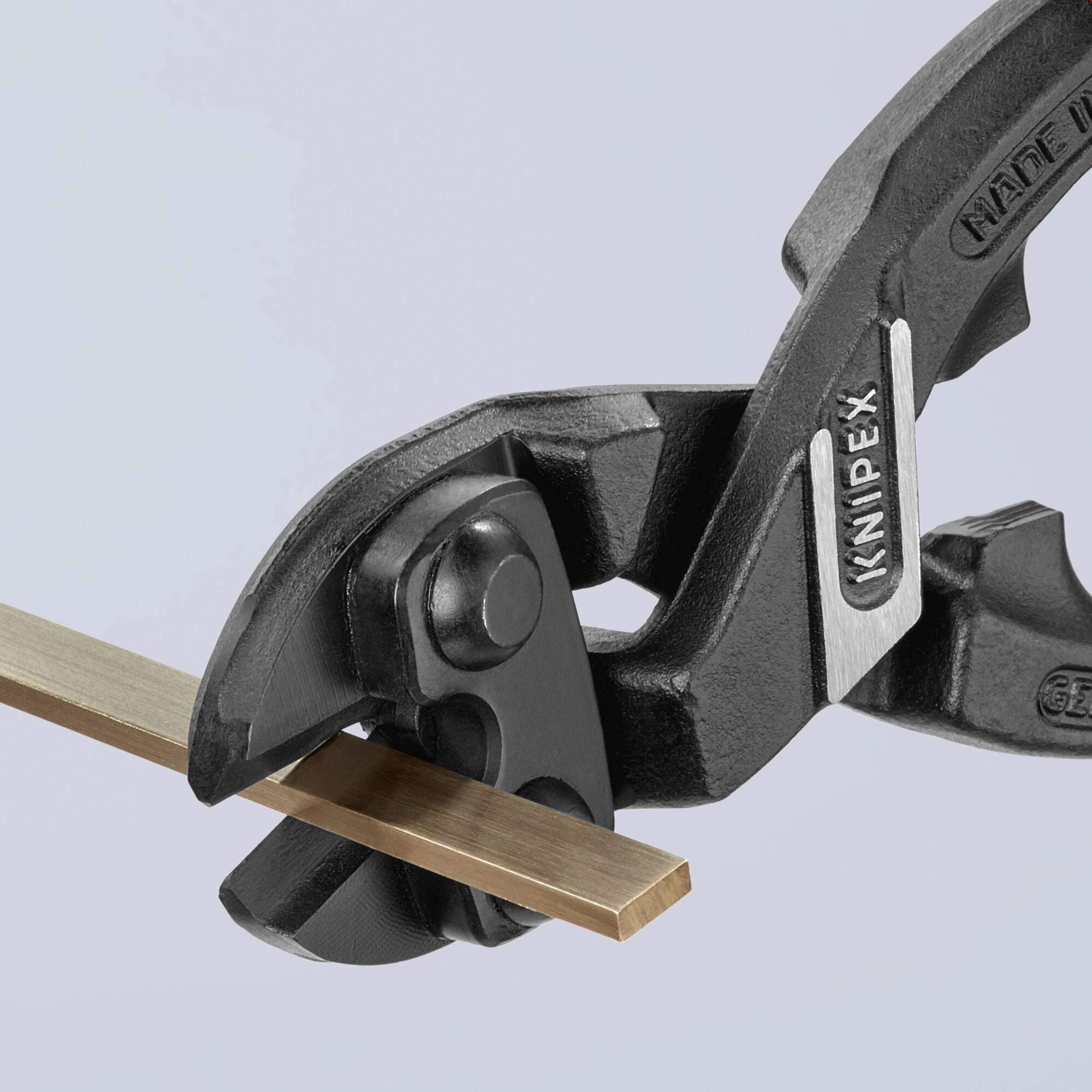 Knipex 71 41 200 8" CoBolt High Leverage 20 Angled Compact Bolt Cutters-Notched Blade