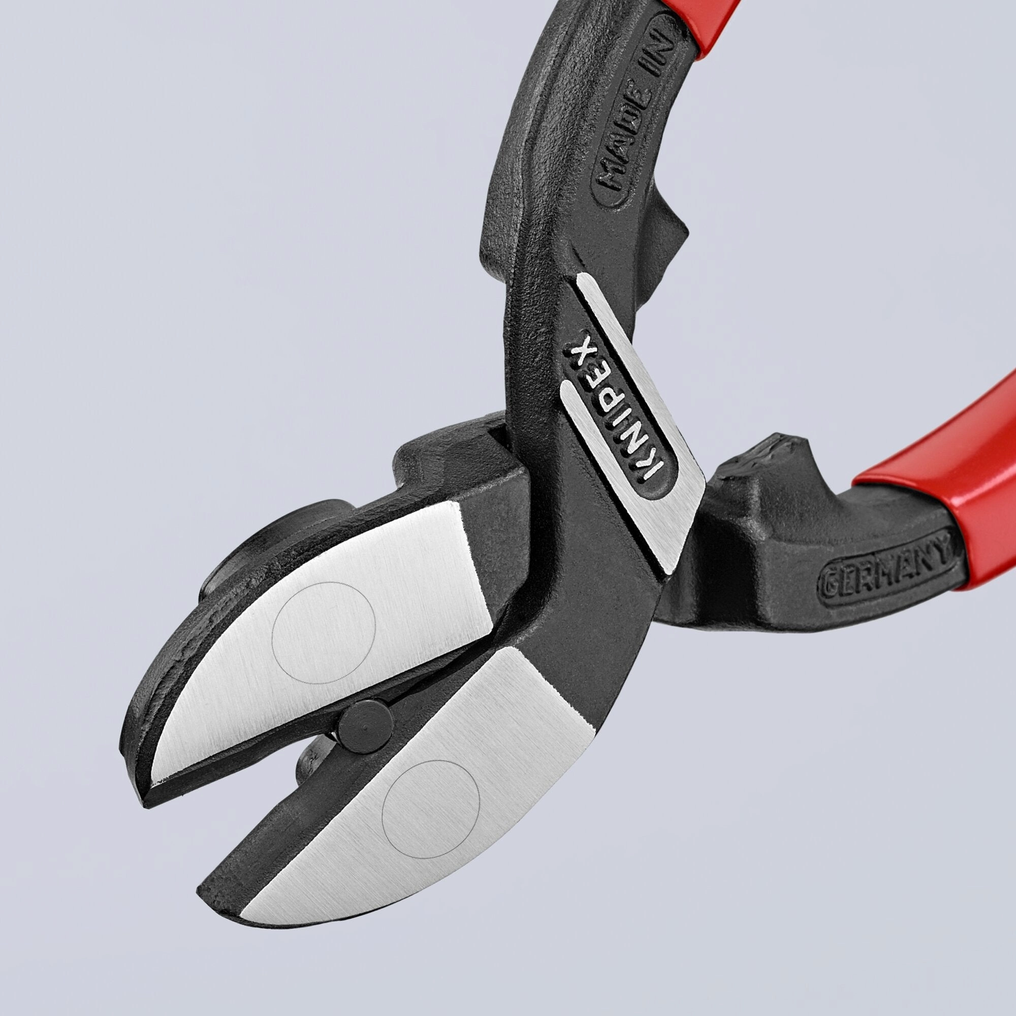 Knipex 71 41 200 8" CoBolt High Leverage 20 Angled Compact Bolt Cutters-Notched Blade