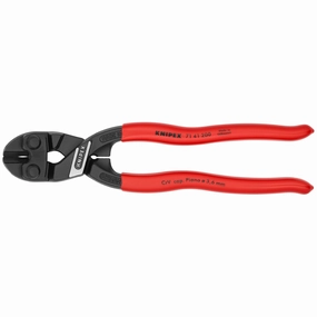 Knipex 71 41 200 8" CoBolt High Leverage 20 Angled Compact Bolt Cutters-Notched Blade