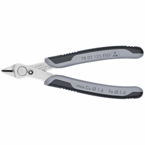 Knipex 78 03 125 ESD 5" Electronics Super Knips-ESD Handles