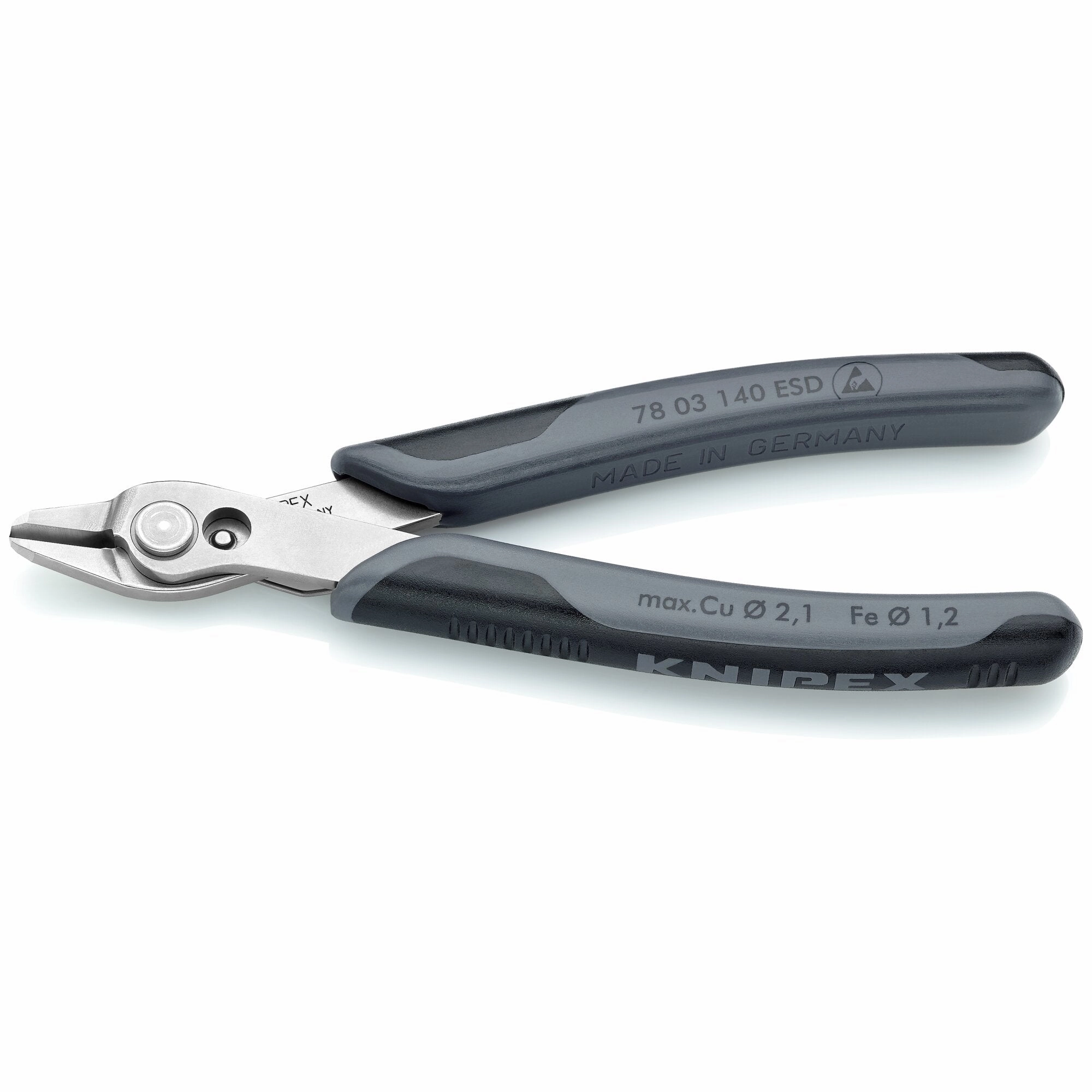Knipex 78 03 140 ESD 5 1/2" Electronics Super Knips XL-ESD Handles