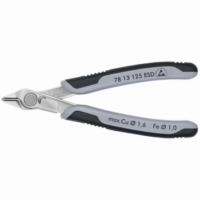Knipex 78 13 125 ESD 5" Electronics Super Knips-ESD Handles