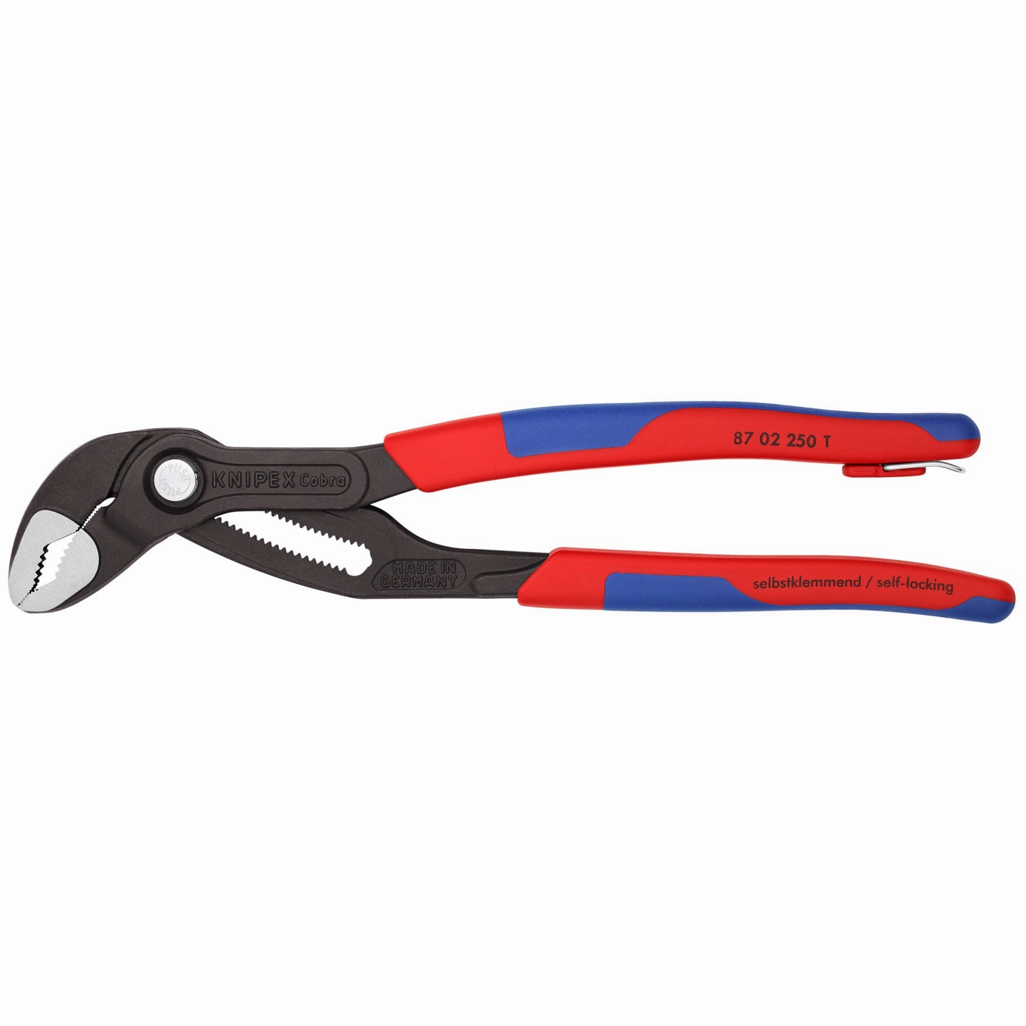 Knipex 87 02 250 T BKA 10" Cobra Water Pump Pliers-Tethered Attachment