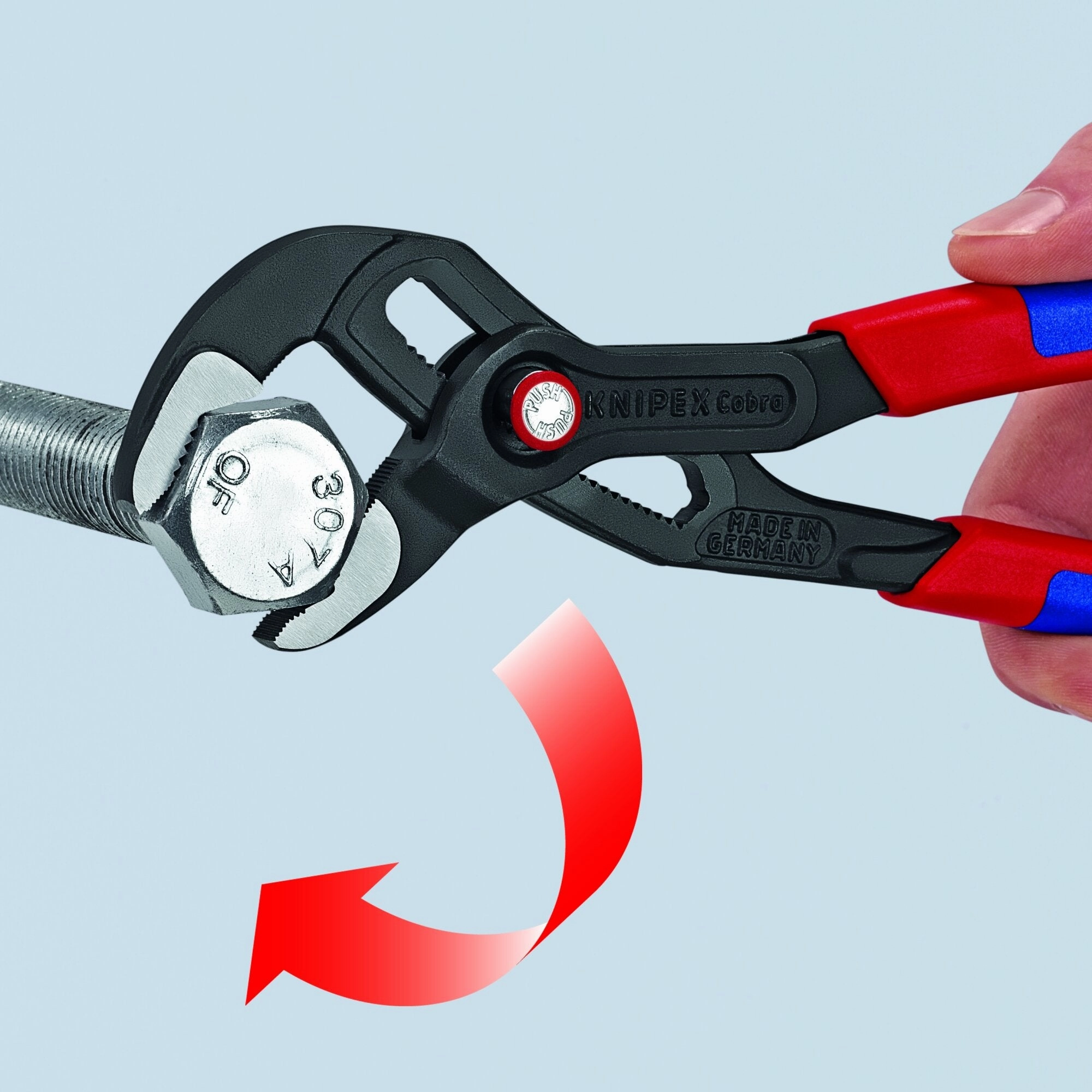 Knipex 87 21 250 SBA 10" Cobra QuickSet Water Pump Pliers