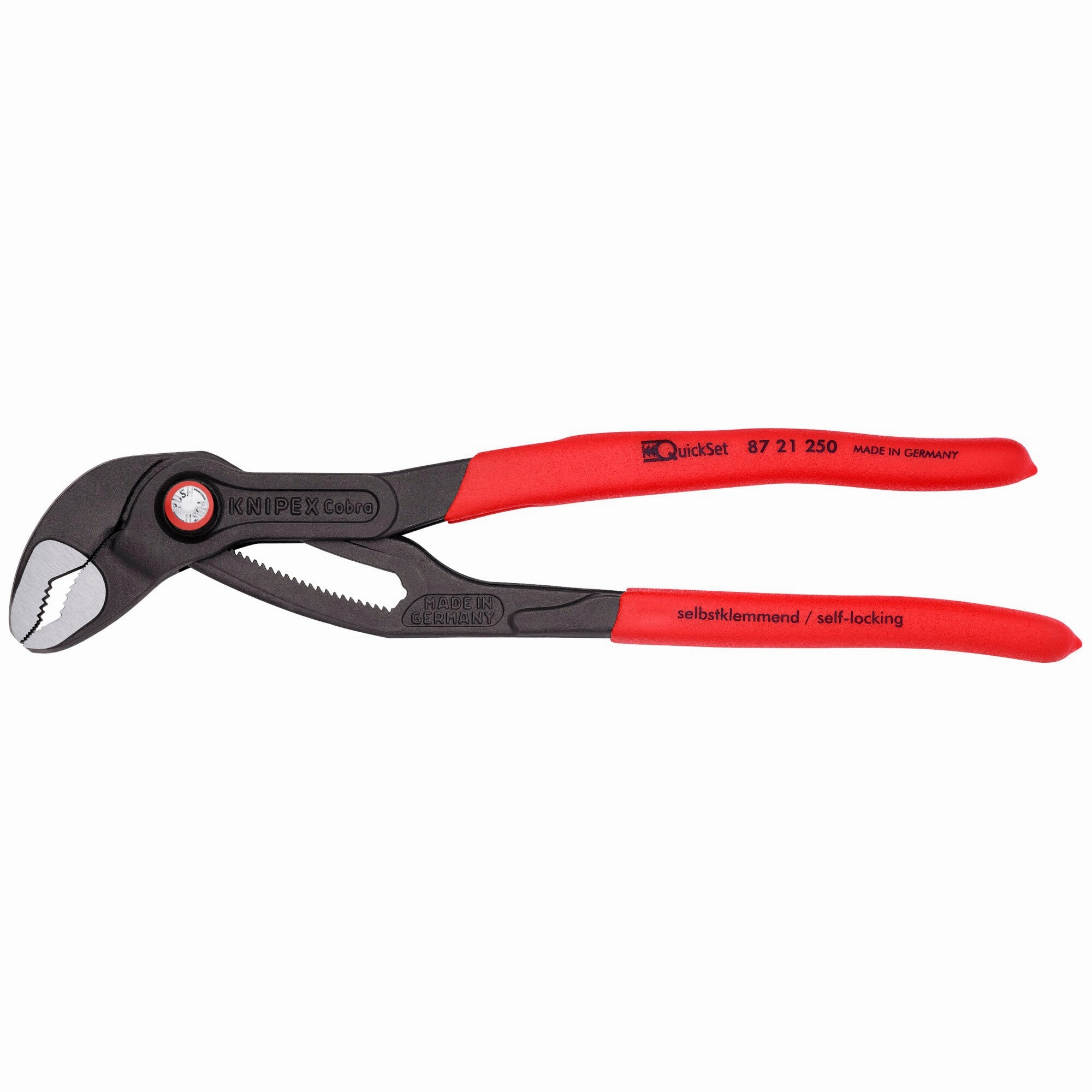Knipex 87 21 250 SBA 10" Cobra QuickSet Water Pump Pliers