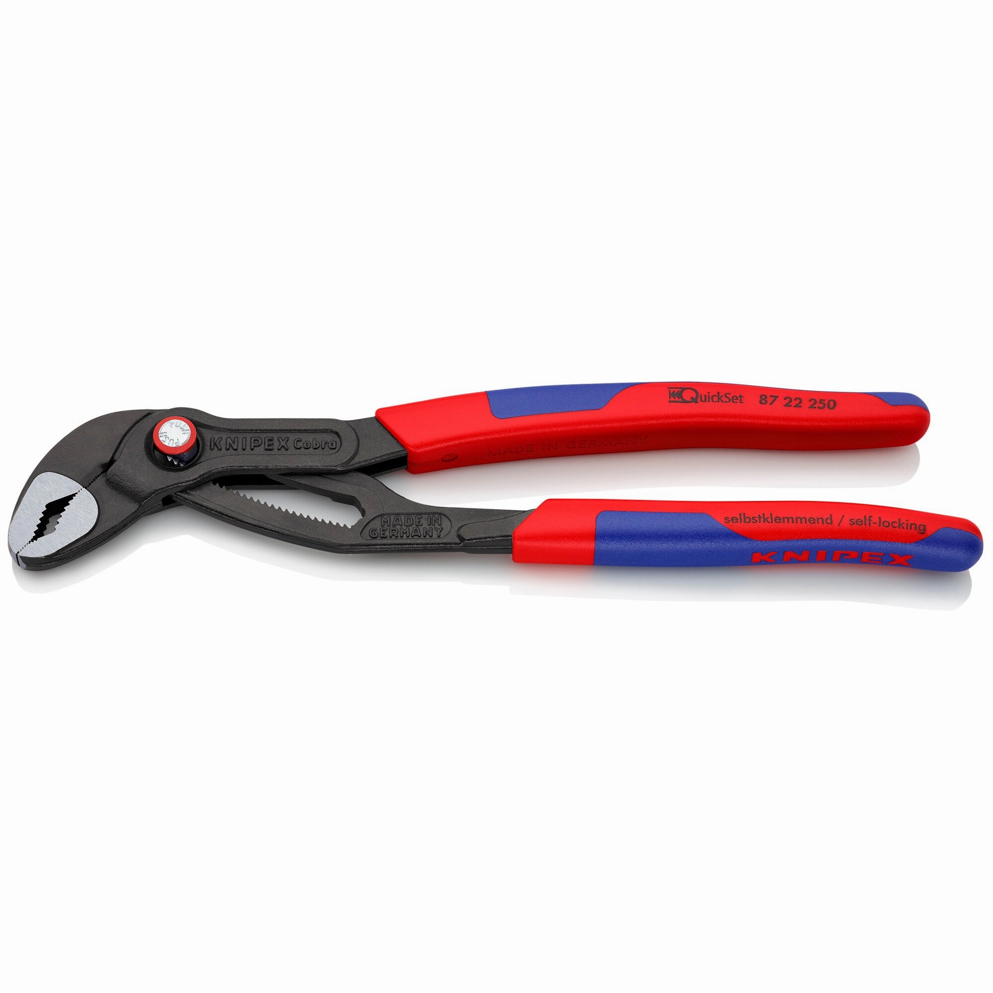 Knipex 87 22 250 SBA 10" Cobra QuickSet Water Pump Pliers