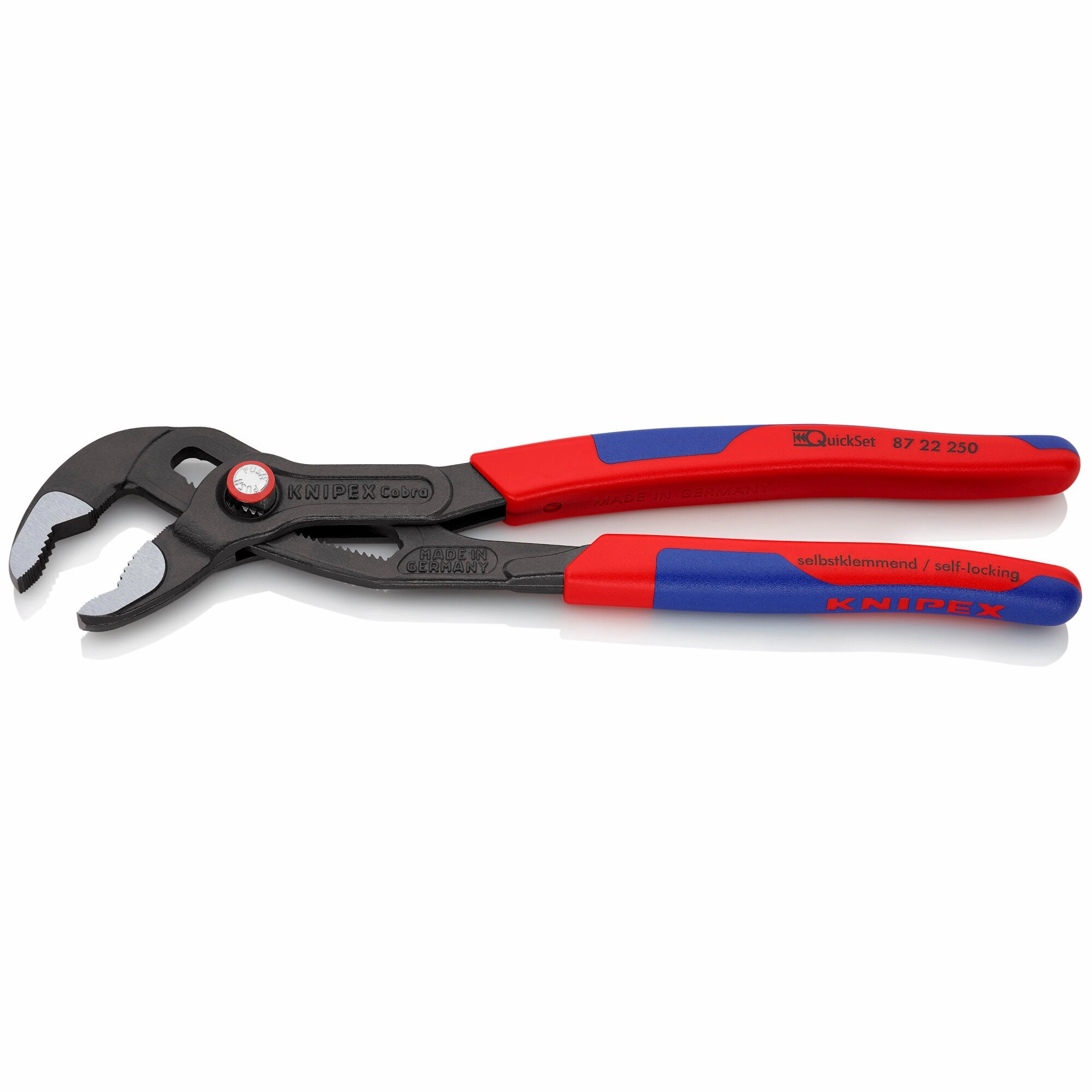 Knipex 87 22 250 SBA 10" Cobra QuickSet Water Pump Pliers