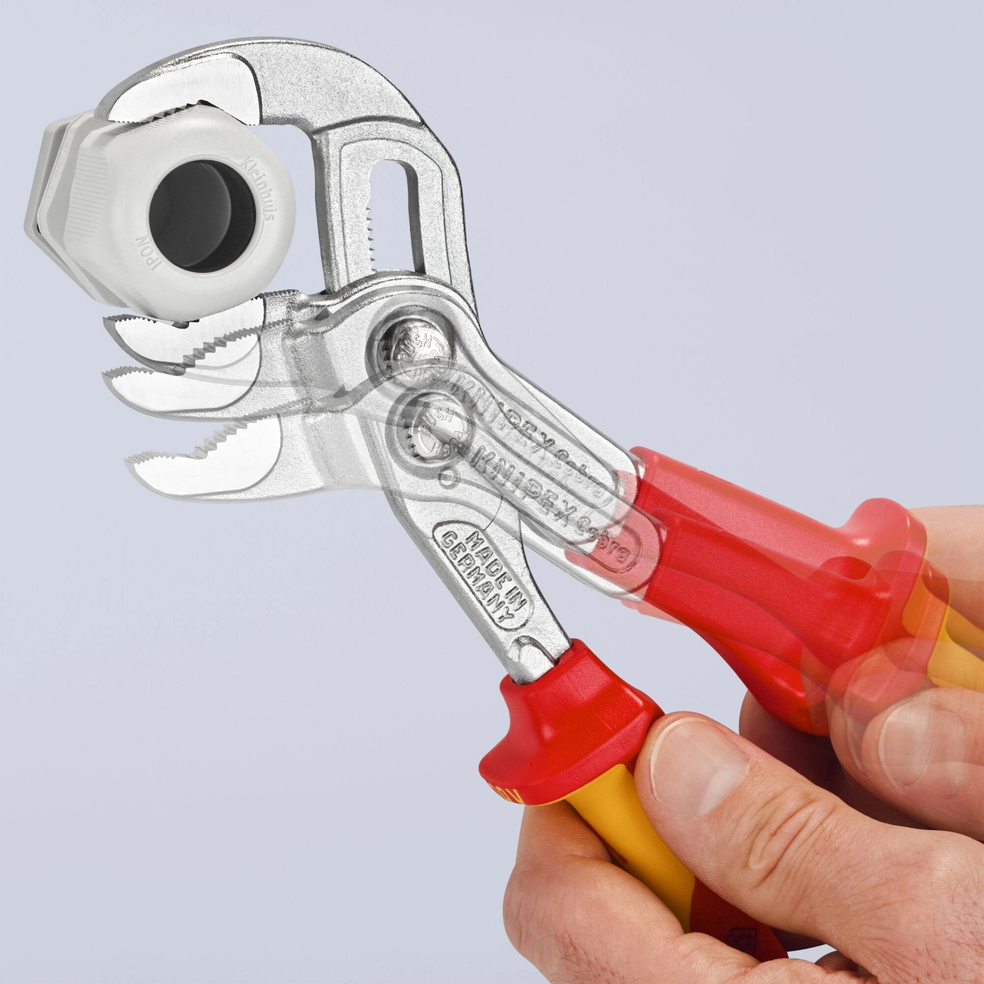 Knipex 87 26 250 T 10" Cobra High-Tech Water Pump Pliers-1000V Insulated-Tethered Attachment