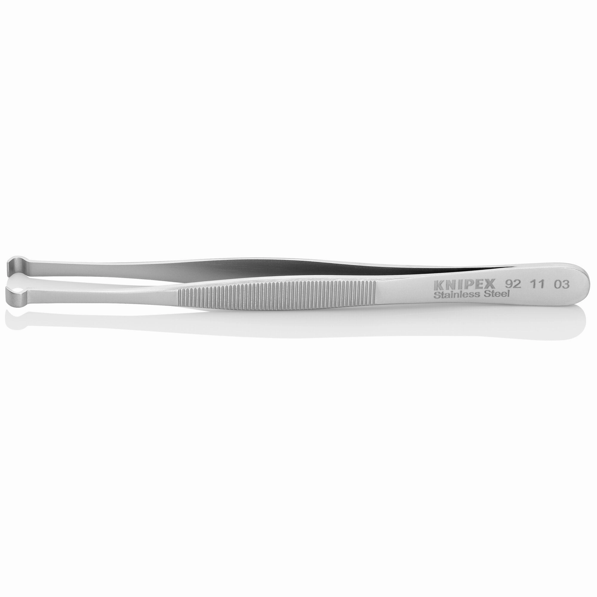 Knipex 92 11 03 4 3/4" Stainless Steel Positioning Tweezers