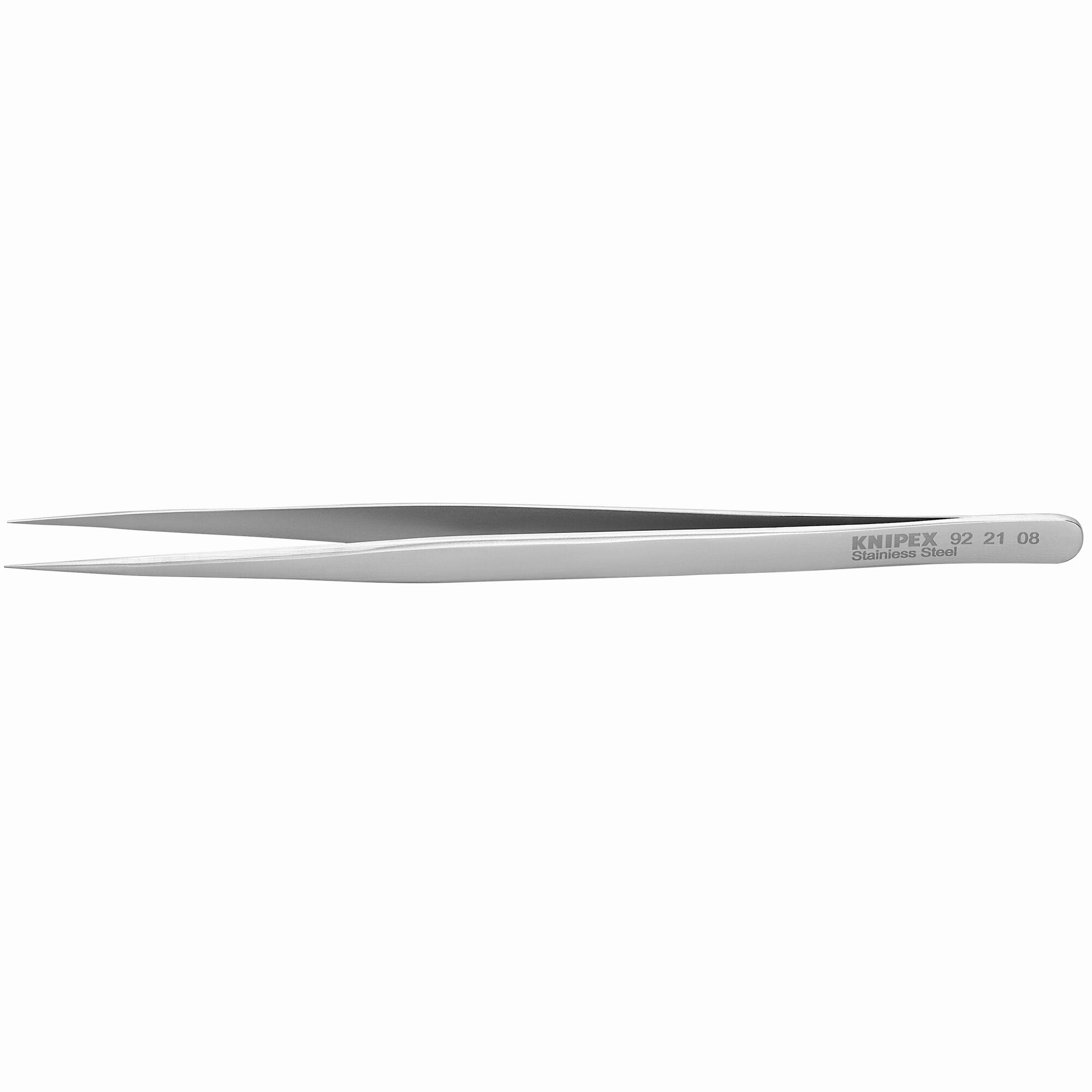 Knipex 92 21 08 5 1/2" Stainless Steel Gripping Tweezers-Needle Point Tips