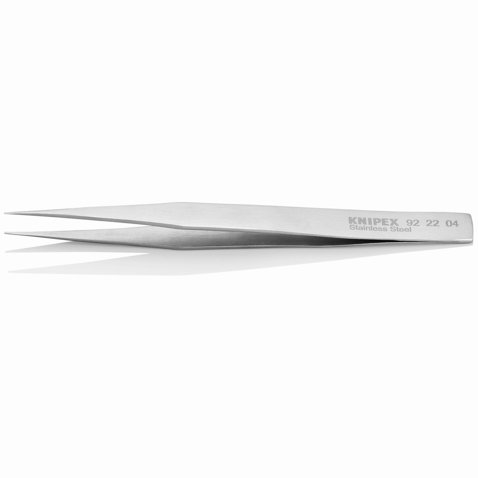 Knipex 92 22 04 5" Stainless Steel Gripping Tweezers-Pointed Tips