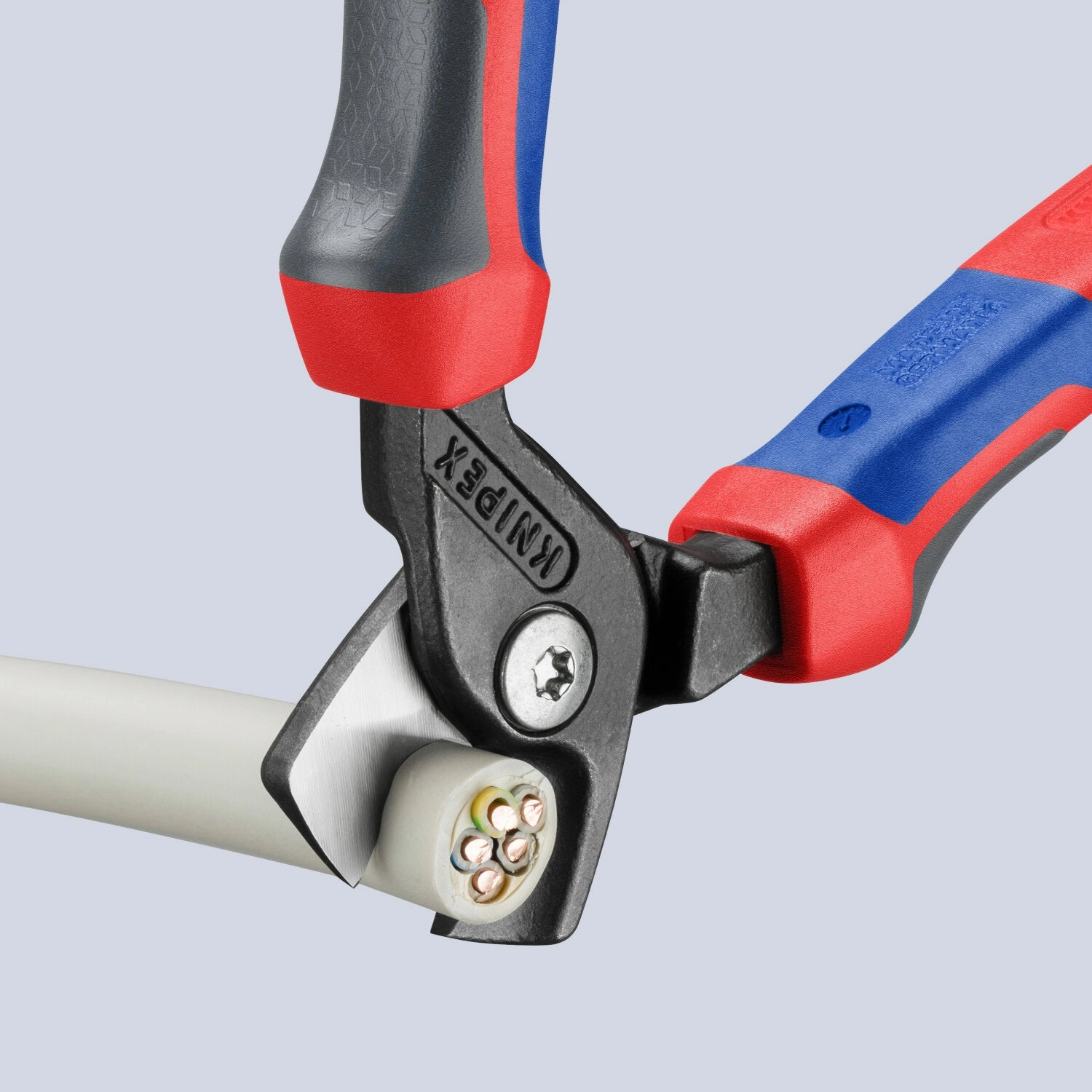 Knipex 95 12 160 KnipeXtend StepCut Cable Shears, 6 1/4"