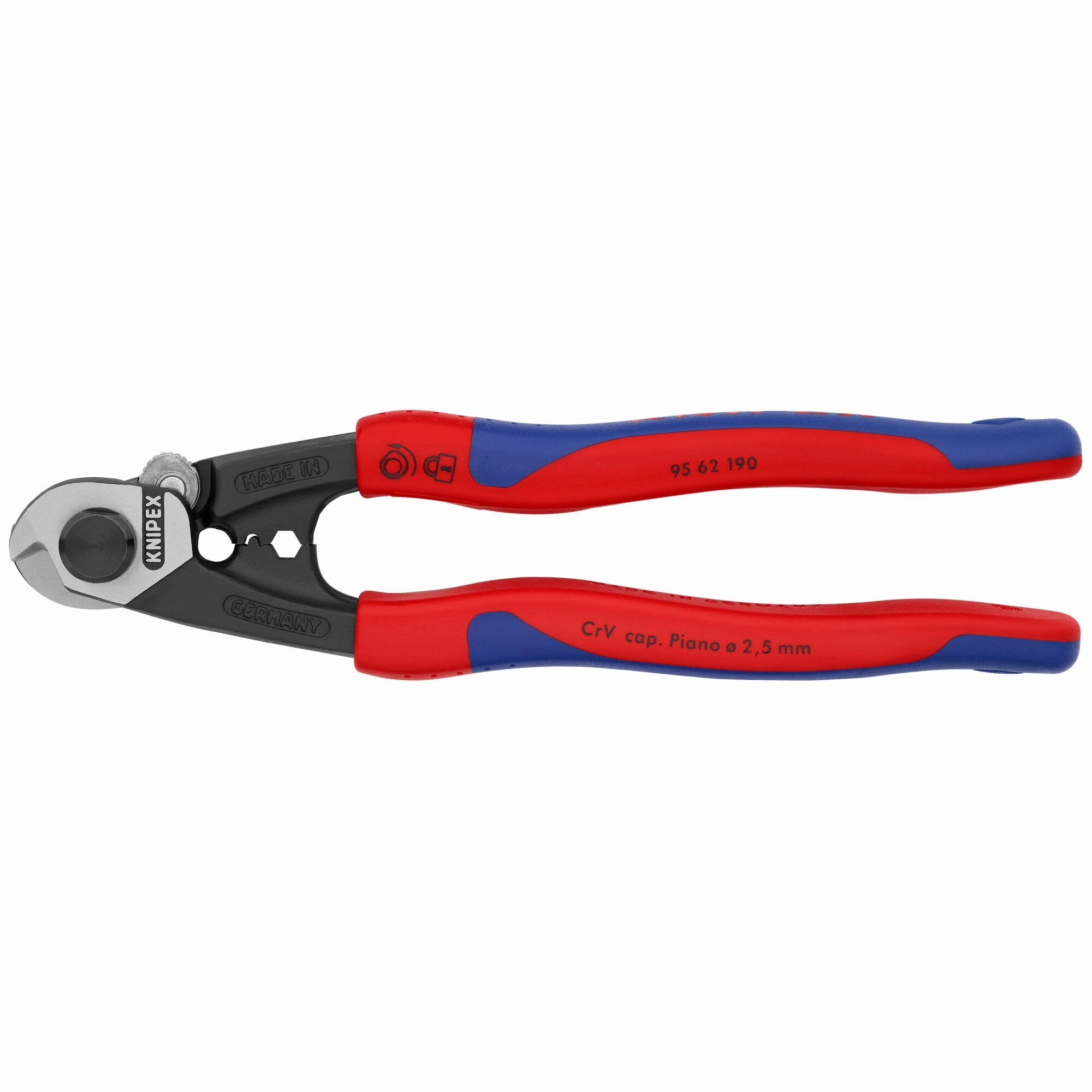 Knipex 95 62 190 7 1/2" Wire Rope Shears