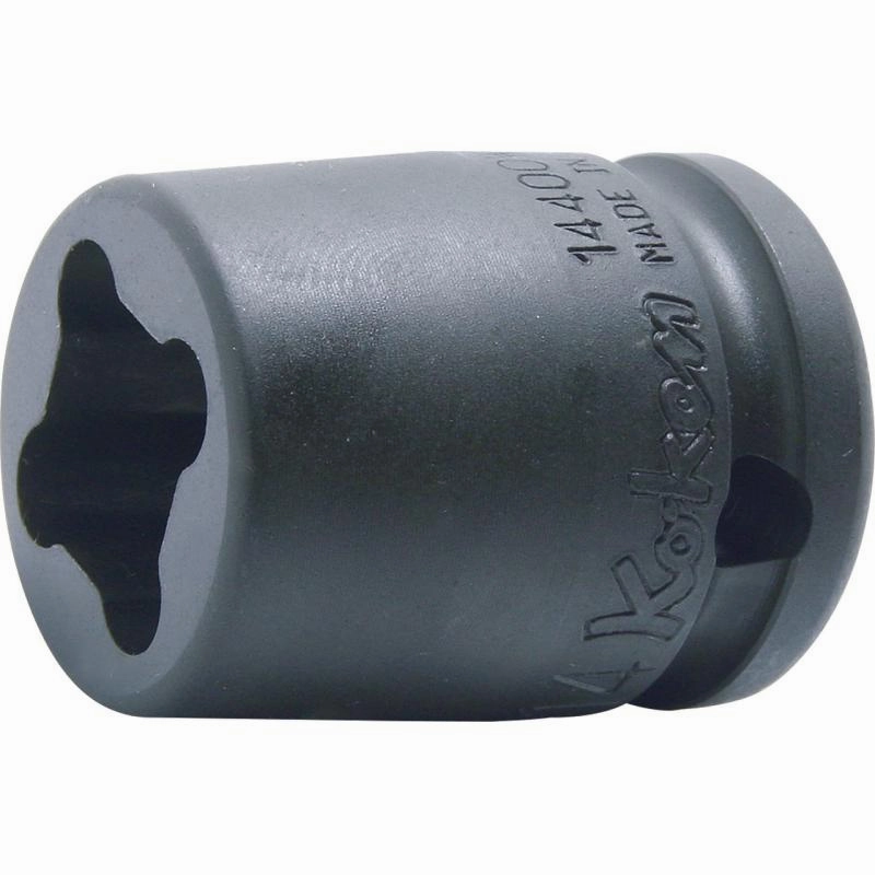 Ko-Ken 14400-14WN 1/2 Sq. Dr. Socket 14mm 4 point Length 38mm