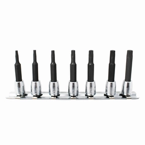 Ko-ken RS2025/7-L50 7 Piece 1/4" Sq. Dr. 50mm TORX Bit Socket Set T10-T40