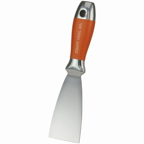 Kraft Tool DW727PF Elite Series 1-1/2" All Stainless Steel Putty Knife with Sure Grip Handle