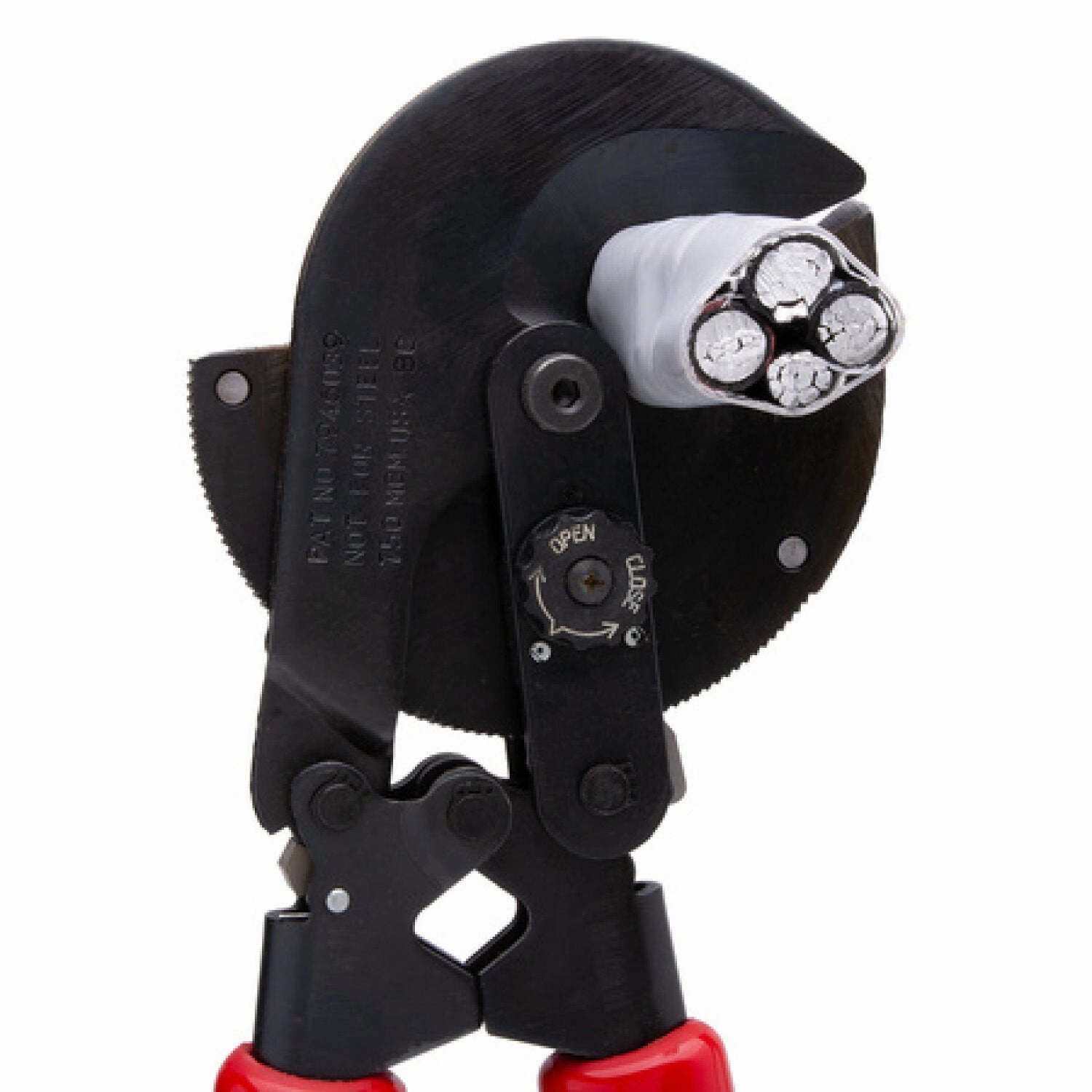 NSI CCR-750 Ratchet Drive Cable 750 MCM Cable Capacity Max Insulated Diameter 1.40 20Inch Red Fiberglass Handles