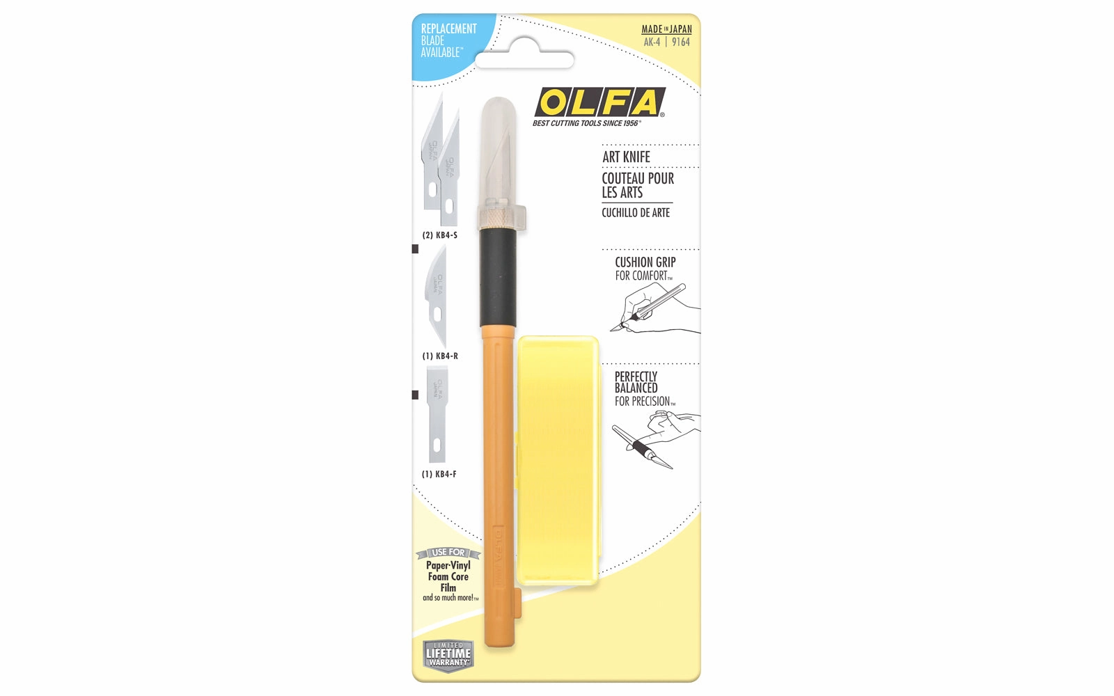 Olfa Precision Art Knife with Cushion Grip - AK-4