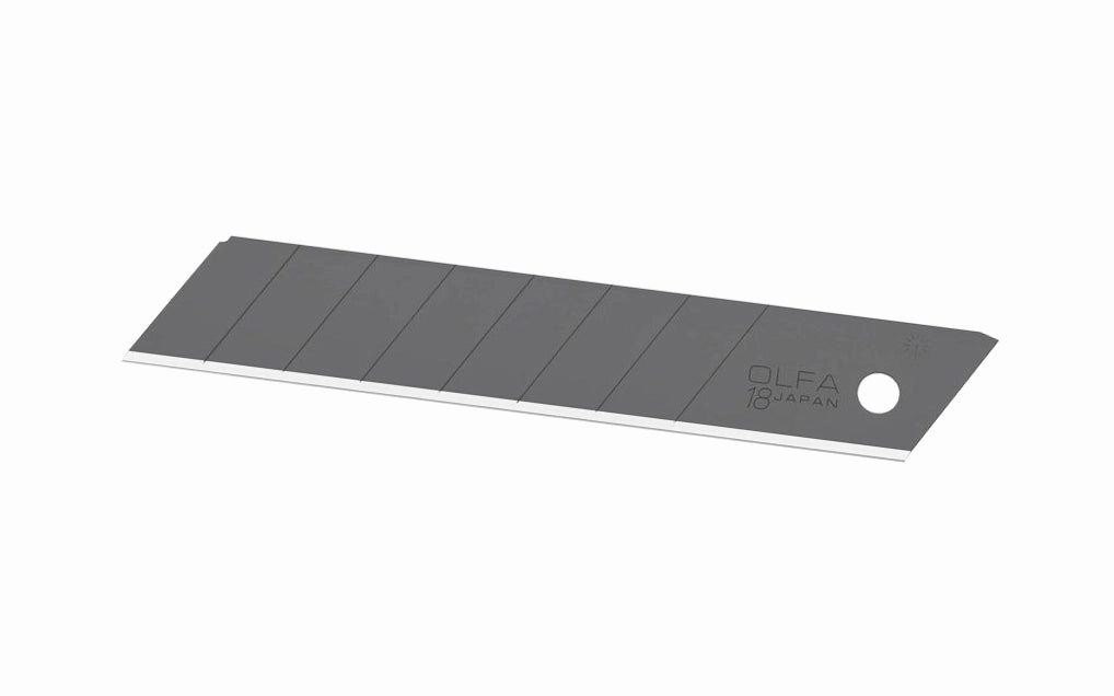 Olfa "LBB-10B" 18 mm Replacement Black Blades - 10 Pack
