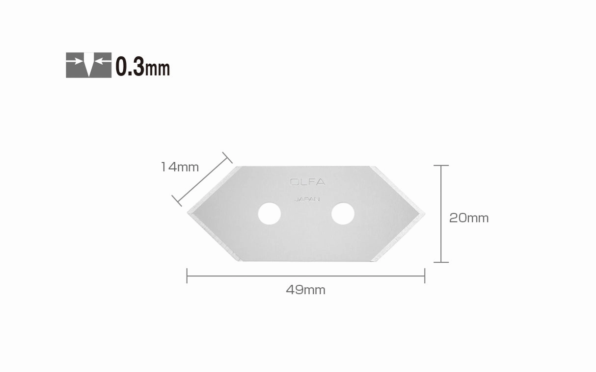 Olfa "MCB-1" Mat Cutter Blades - 5 Pack