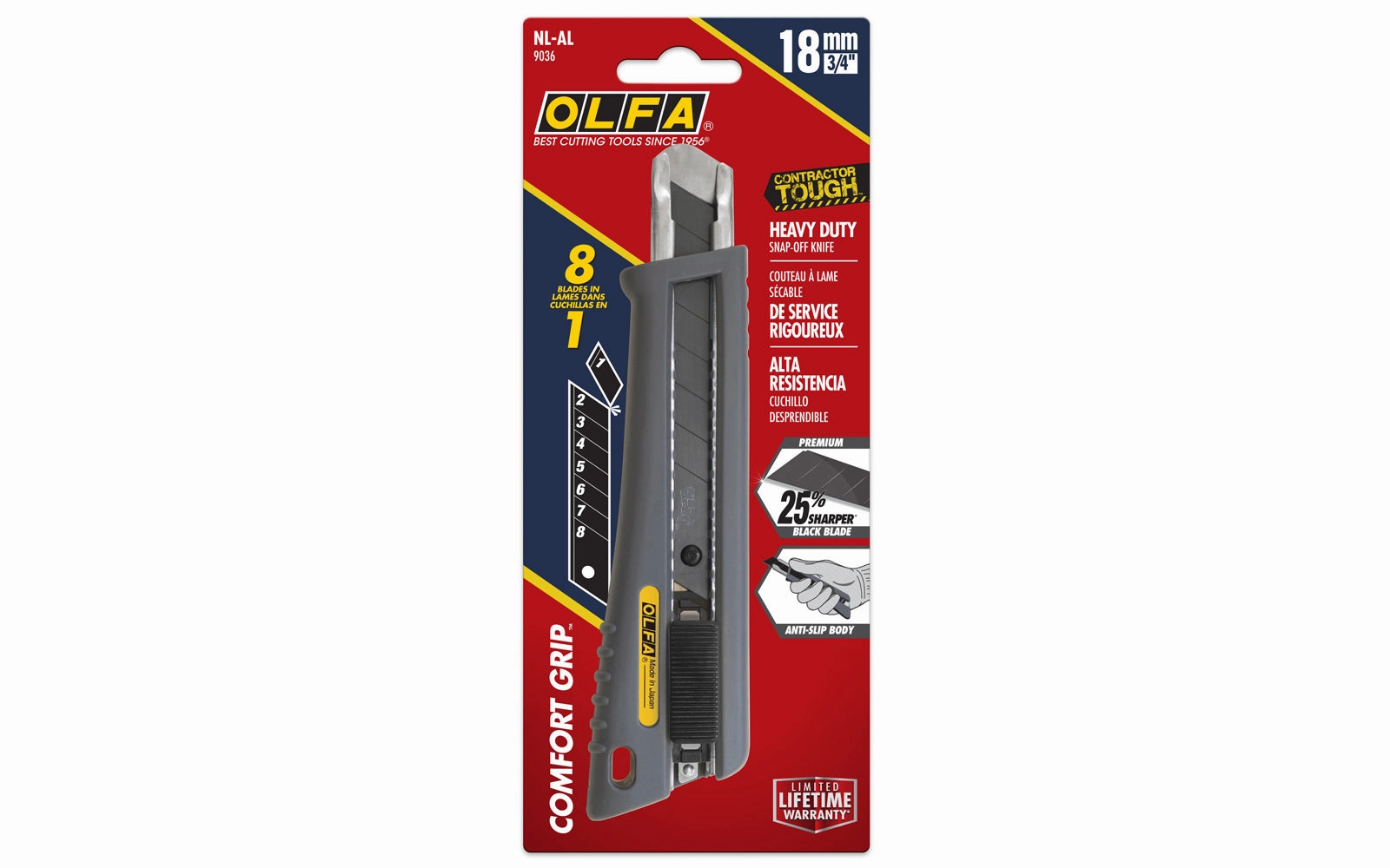 Olfa "NL-AL" Utility Knife - 18 mm Blade