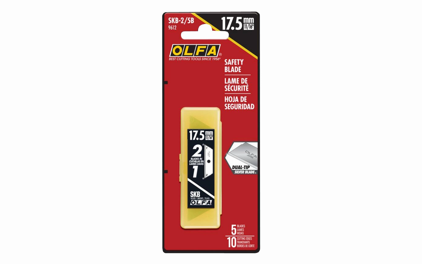Olfa "SKB-2/5B" 17.5 mm Replacement Blades - 5 Pack