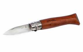 Opinel Stainless Oyster Knife ~ Padauk Handle