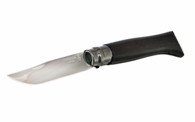 Opinel Stainless Steel Knife ~ Ebony Handle